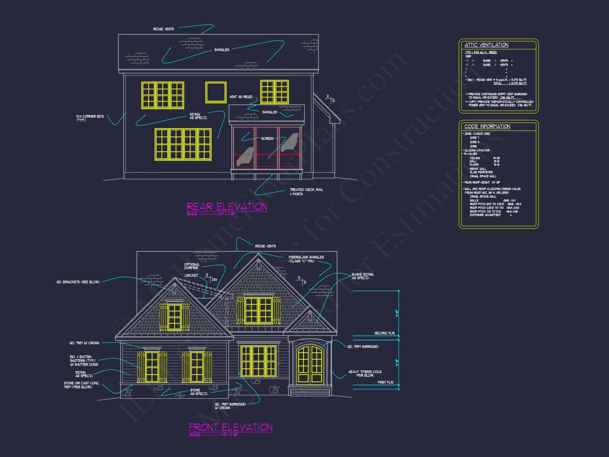 Elegant Craftsman house Plan with Blueprint and CAD Designs