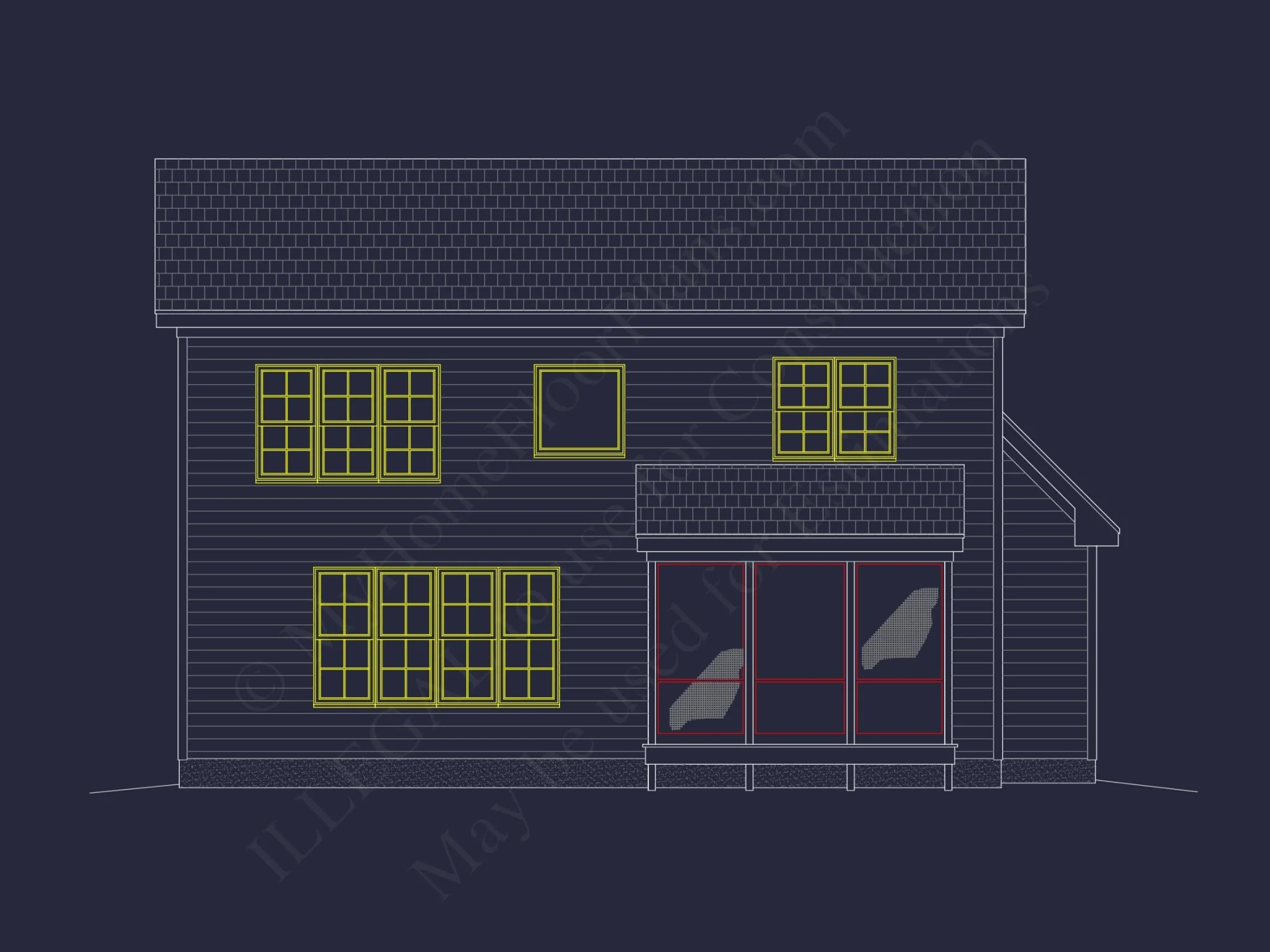 Elegant Craftsman house Plan with Blueprint and CAD Designs