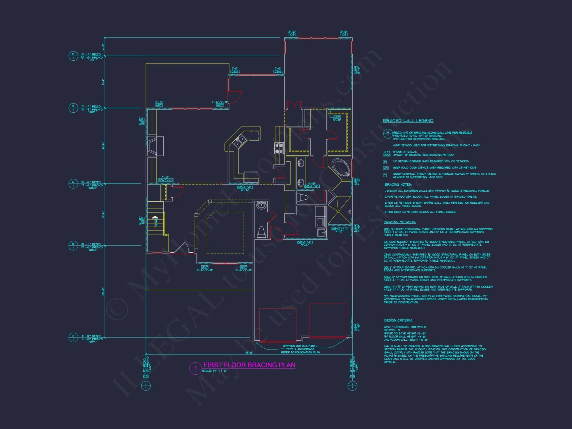 Craftsman house Blueprint with Open Floor Plan & Garage