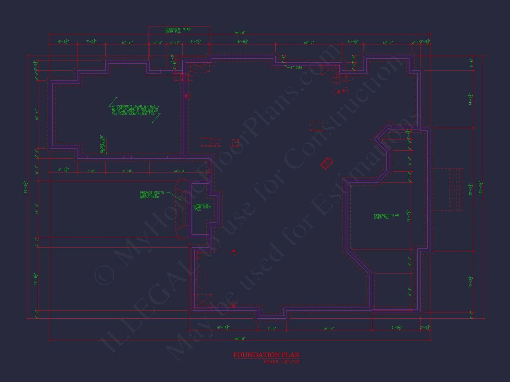 Detailed house Plan with CAD Designs: Floor Plan & Blueprint