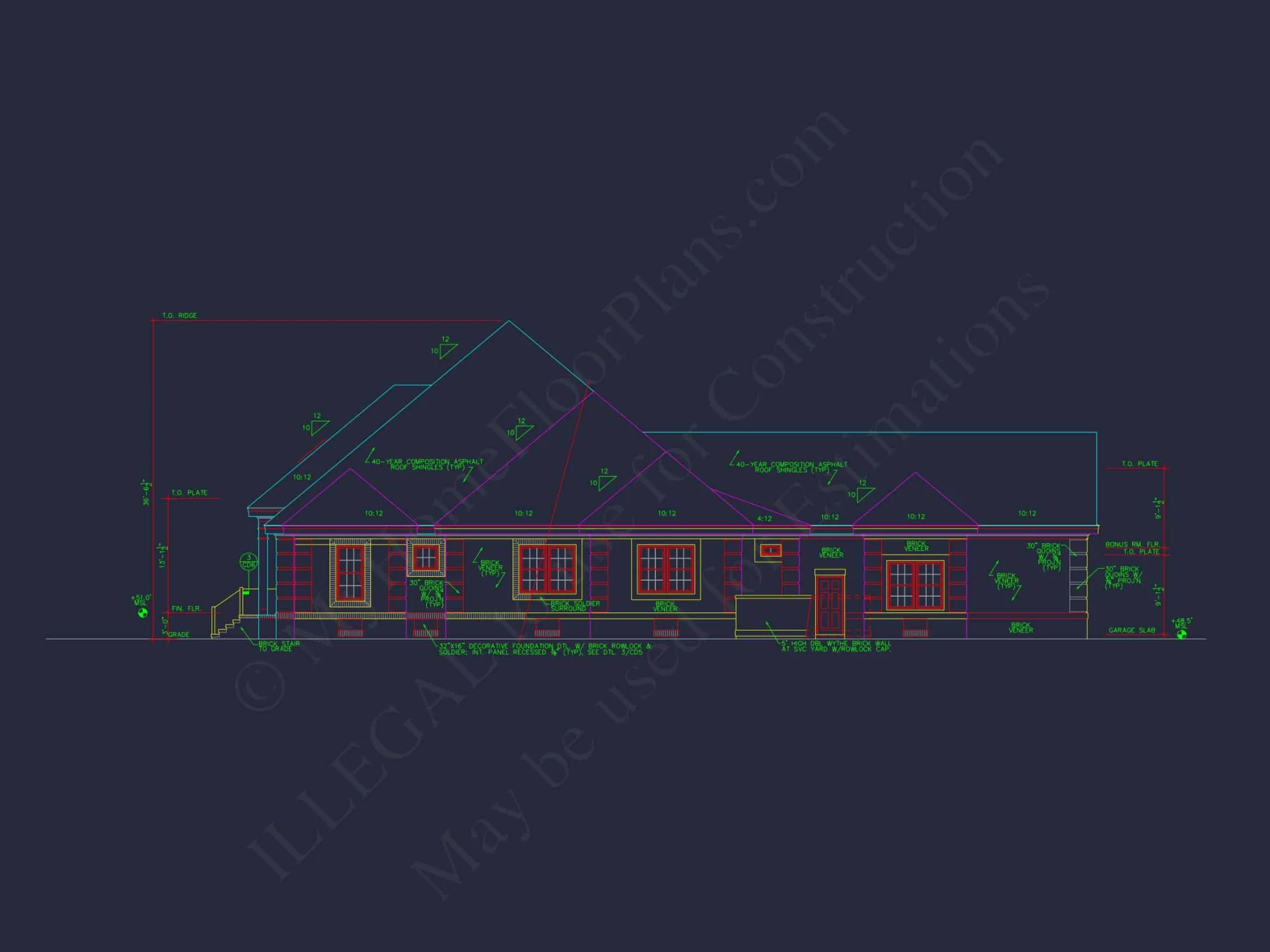 Detailed house Plan with CAD Designs: Floor Plan & Blueprint