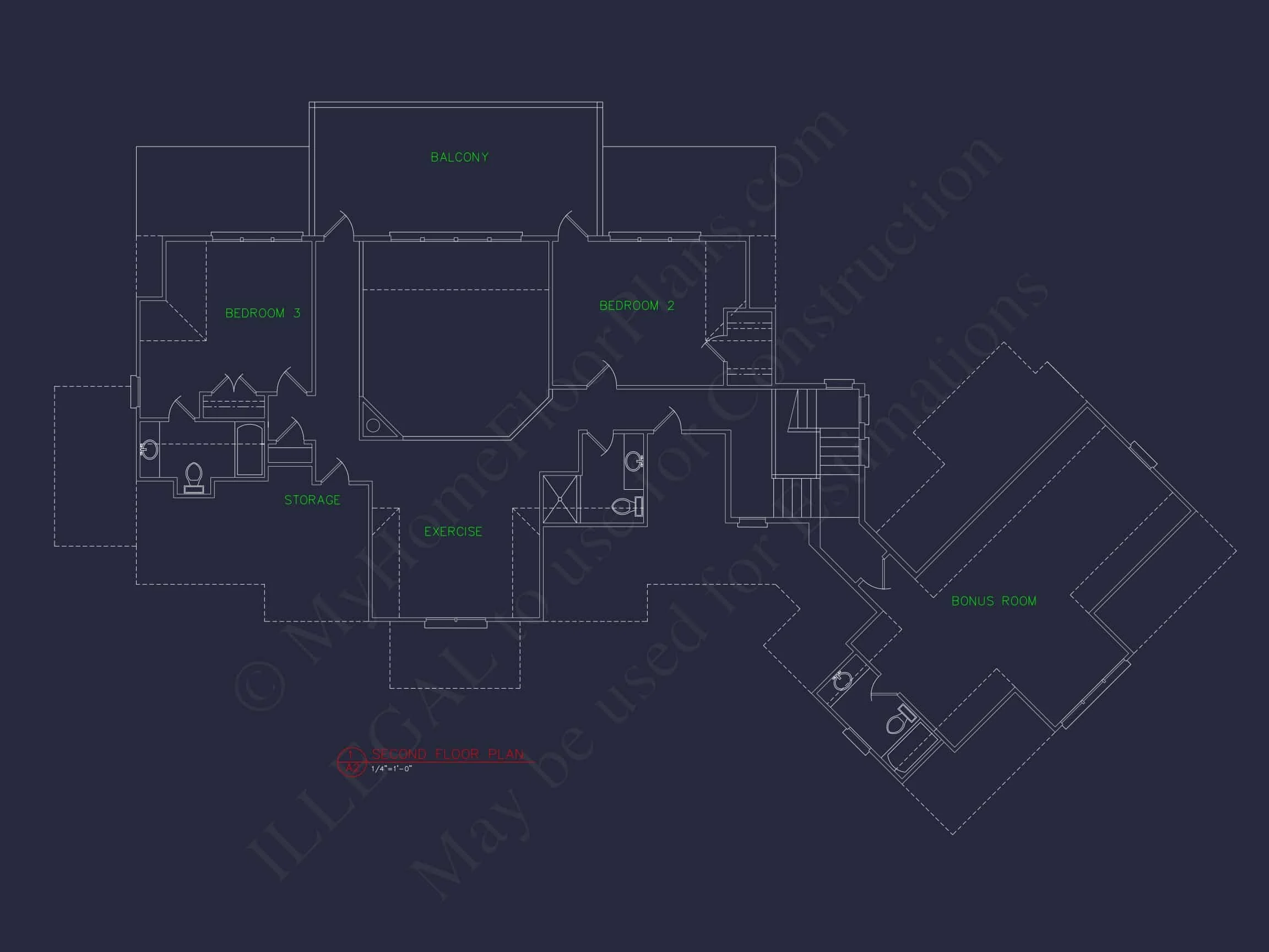 Expansive house Plan with 6 Baths, CAD Designs & Features