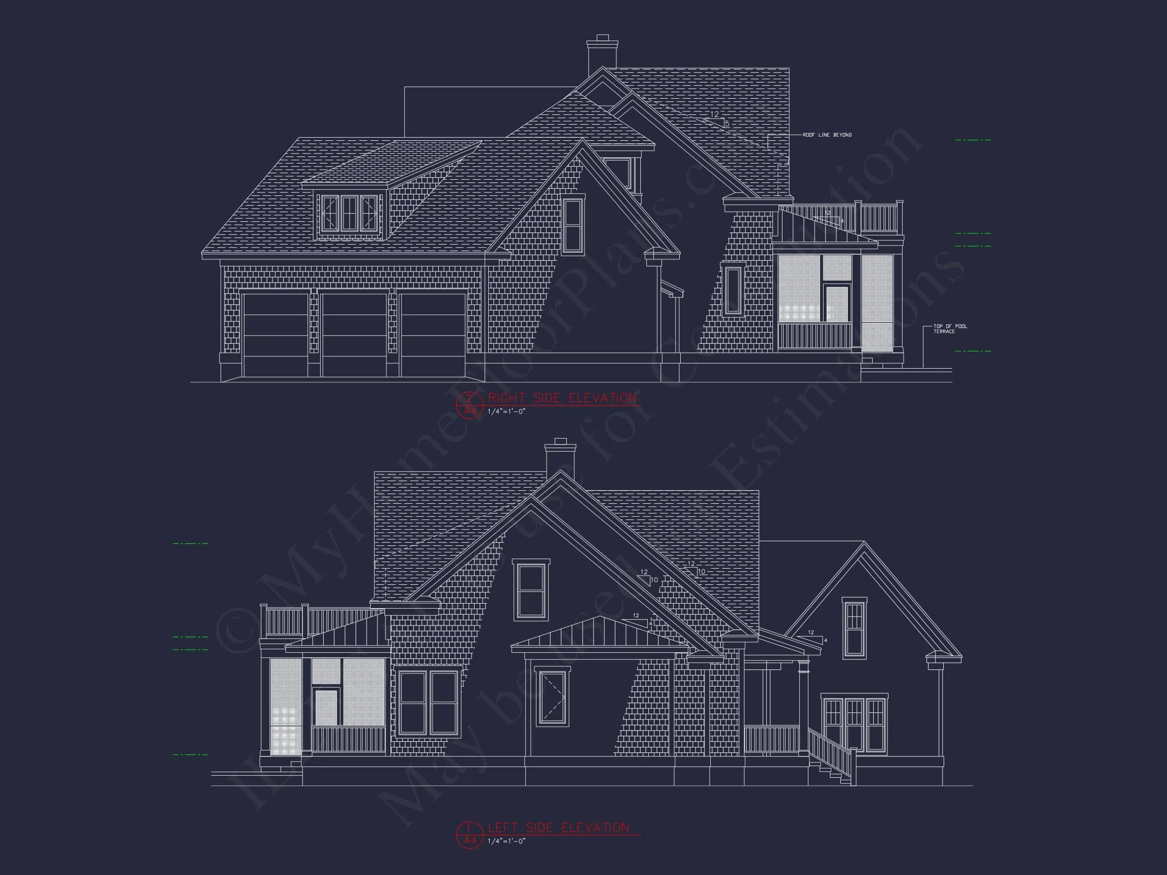 Expansive house Plan with 6 Baths, CAD Designs & Features