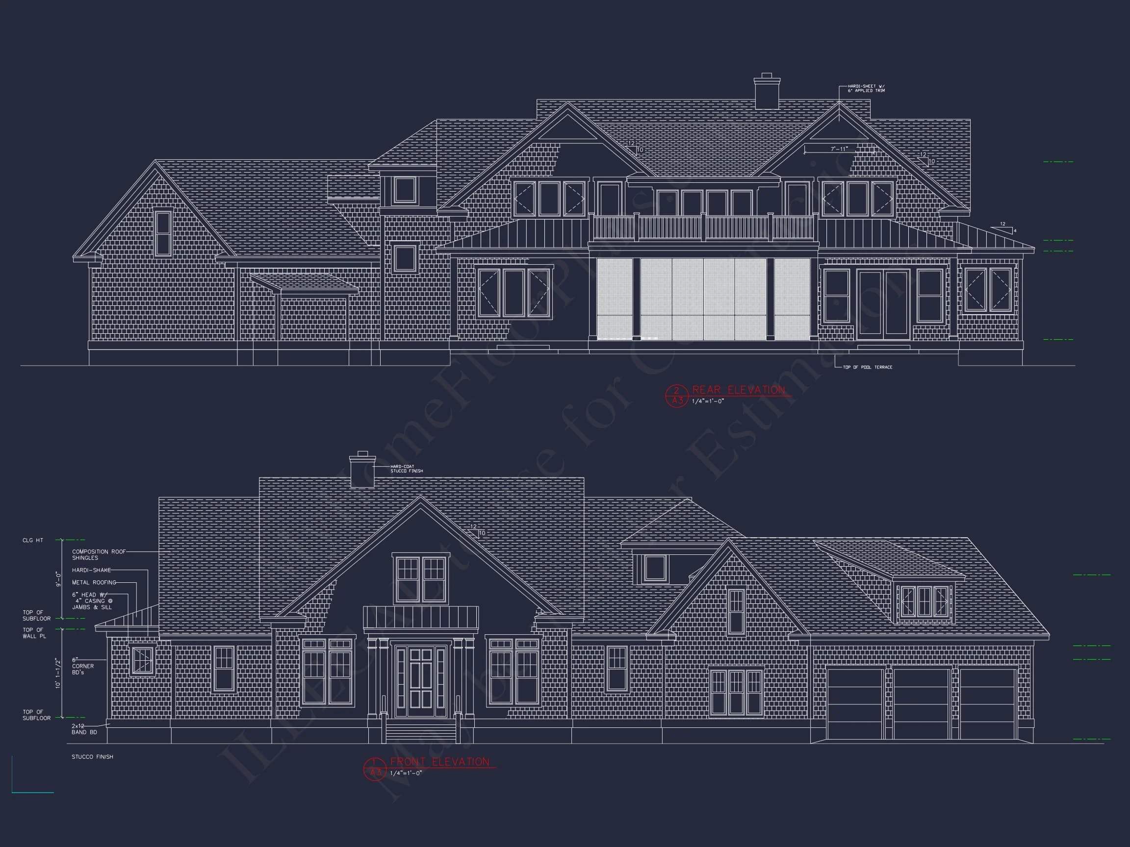 Expansive house Plan with 6 Baths, CAD Designs & Features