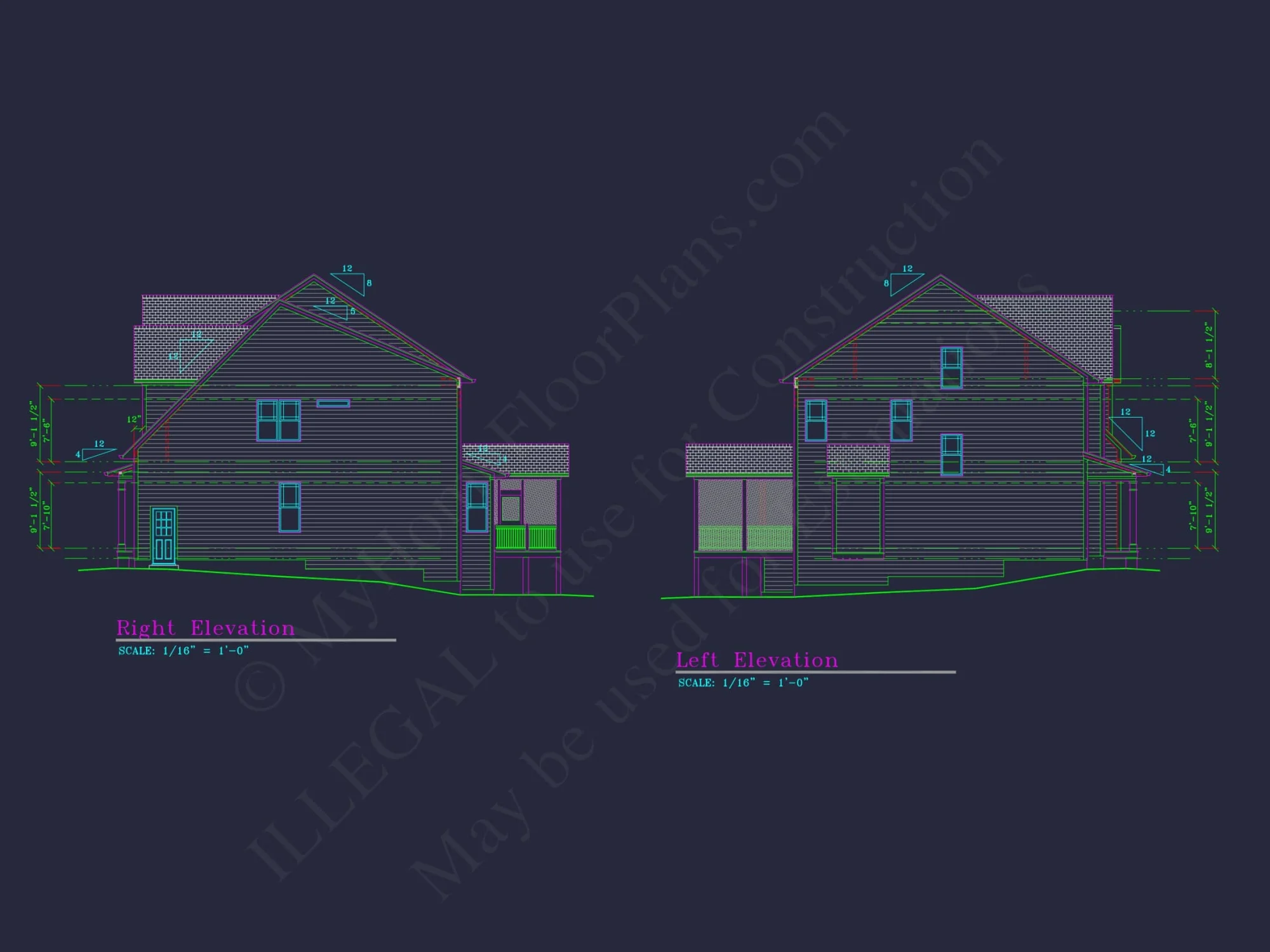 Elegant house Plan with 3174 SF, CAD Blueprint, and Designs