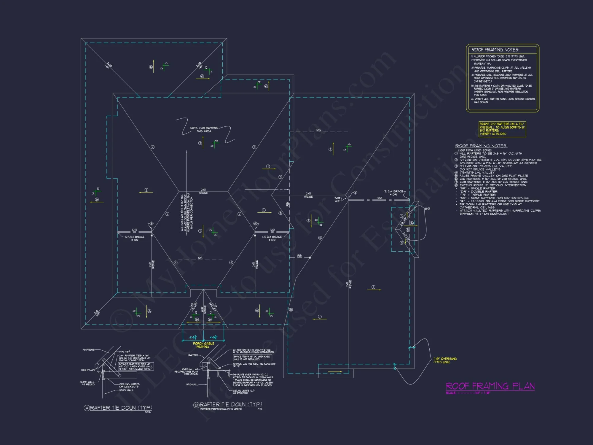 Classic house Blueprint with Colonial-Style Floor Plan Designs