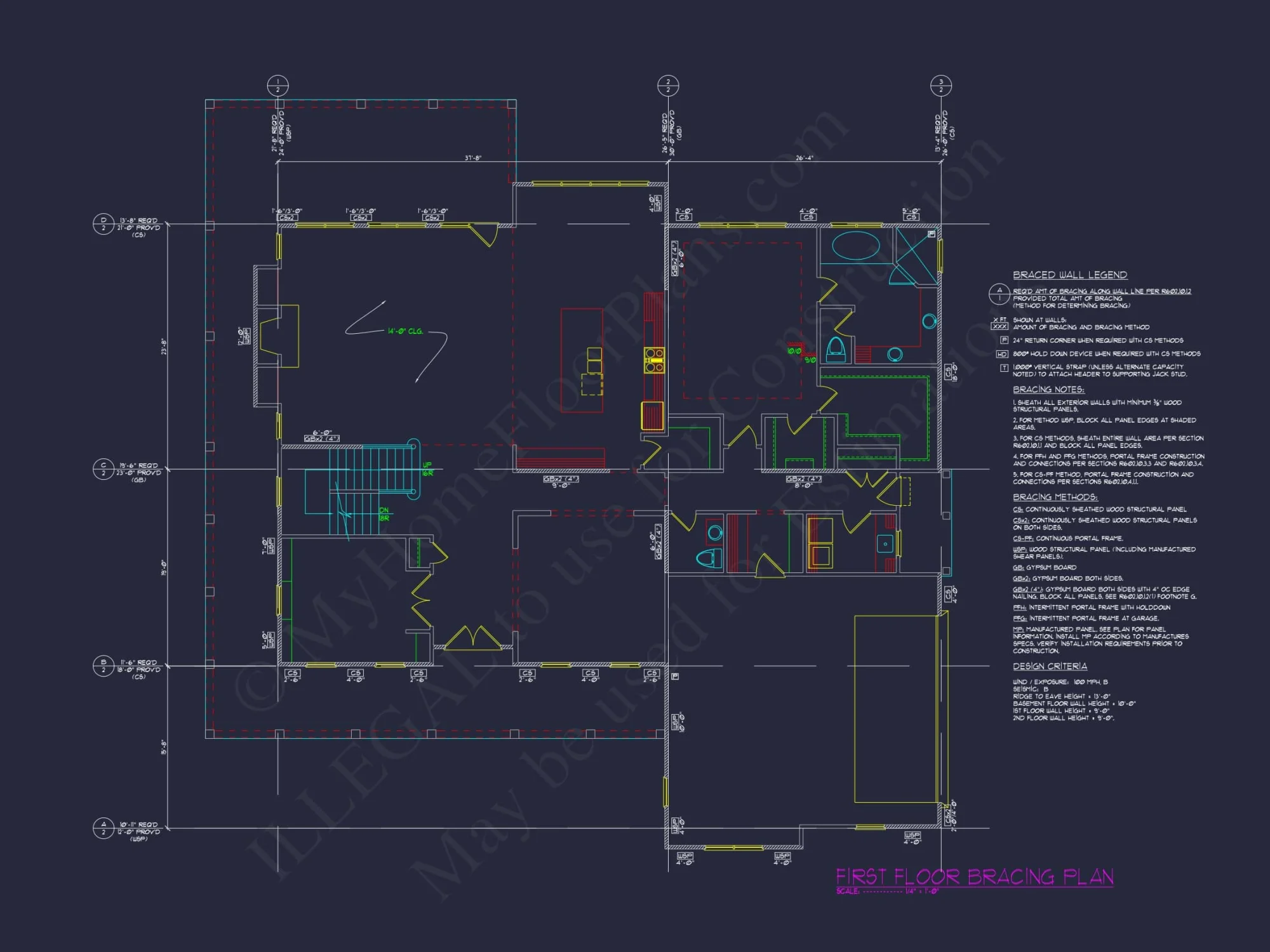 Classic house Blueprint with Colonial-Style Floor Plan Designs