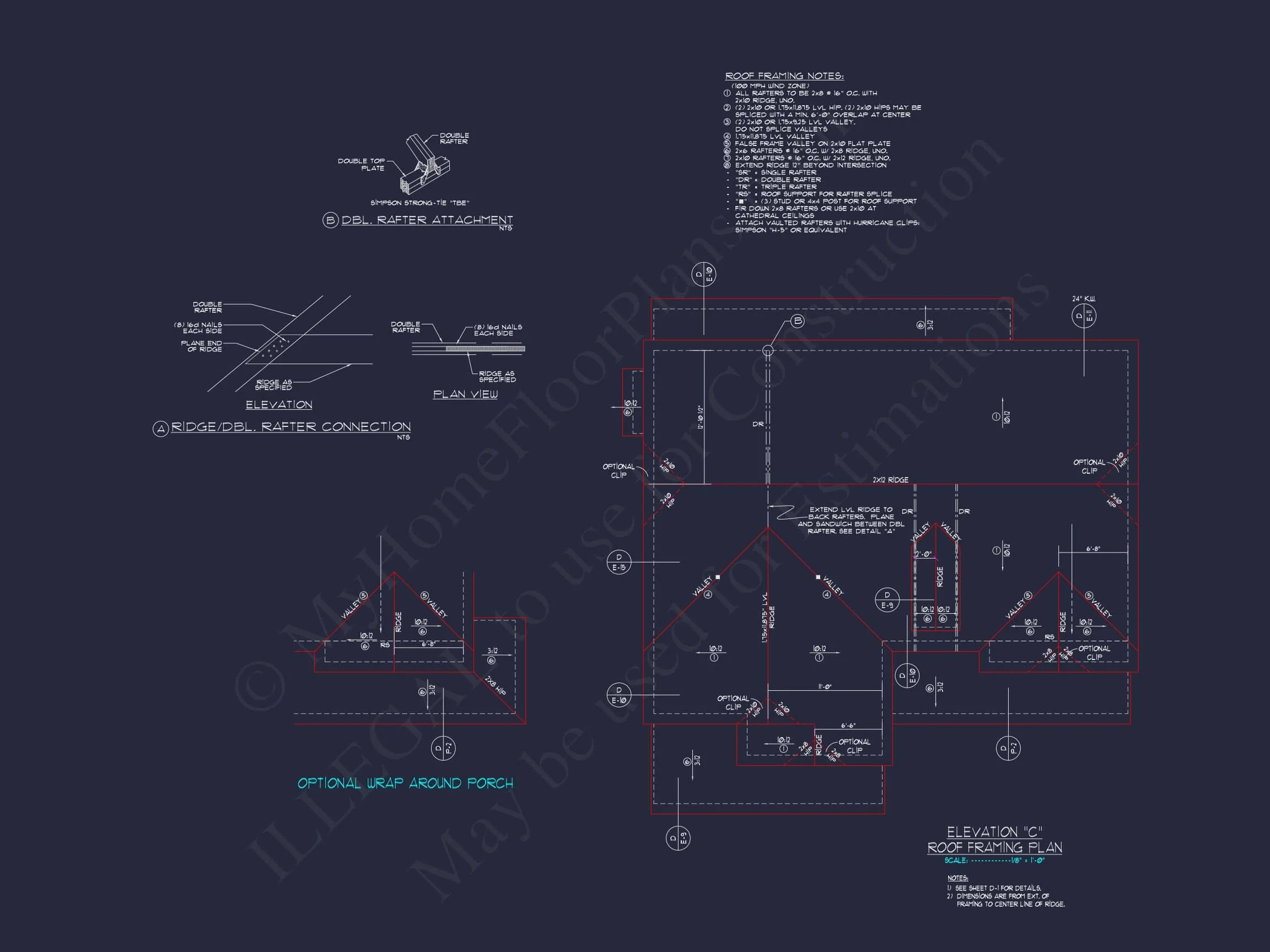 12-2138 HOUSE PLAN - Colonial Revival House Plan With 2-Story Floor Plan Design 41 Colonial Revival house Plan With 2-Story Floor Plan Design