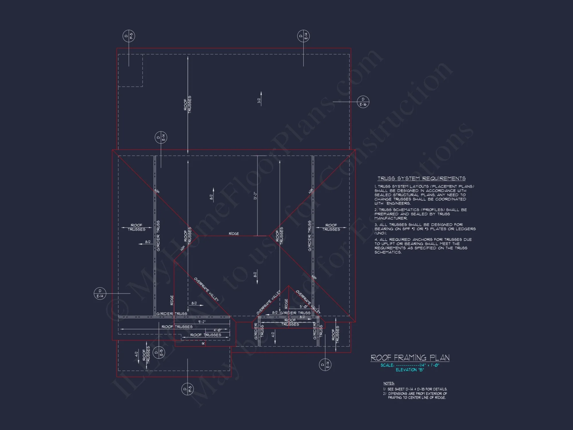 Colonial Revival house Plan With 2-Story Floor Plan Design