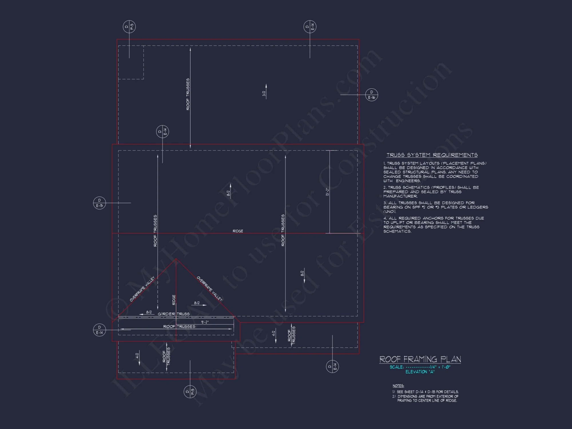 Colonial Revival house Plan With 2-Story Floor Plan Design