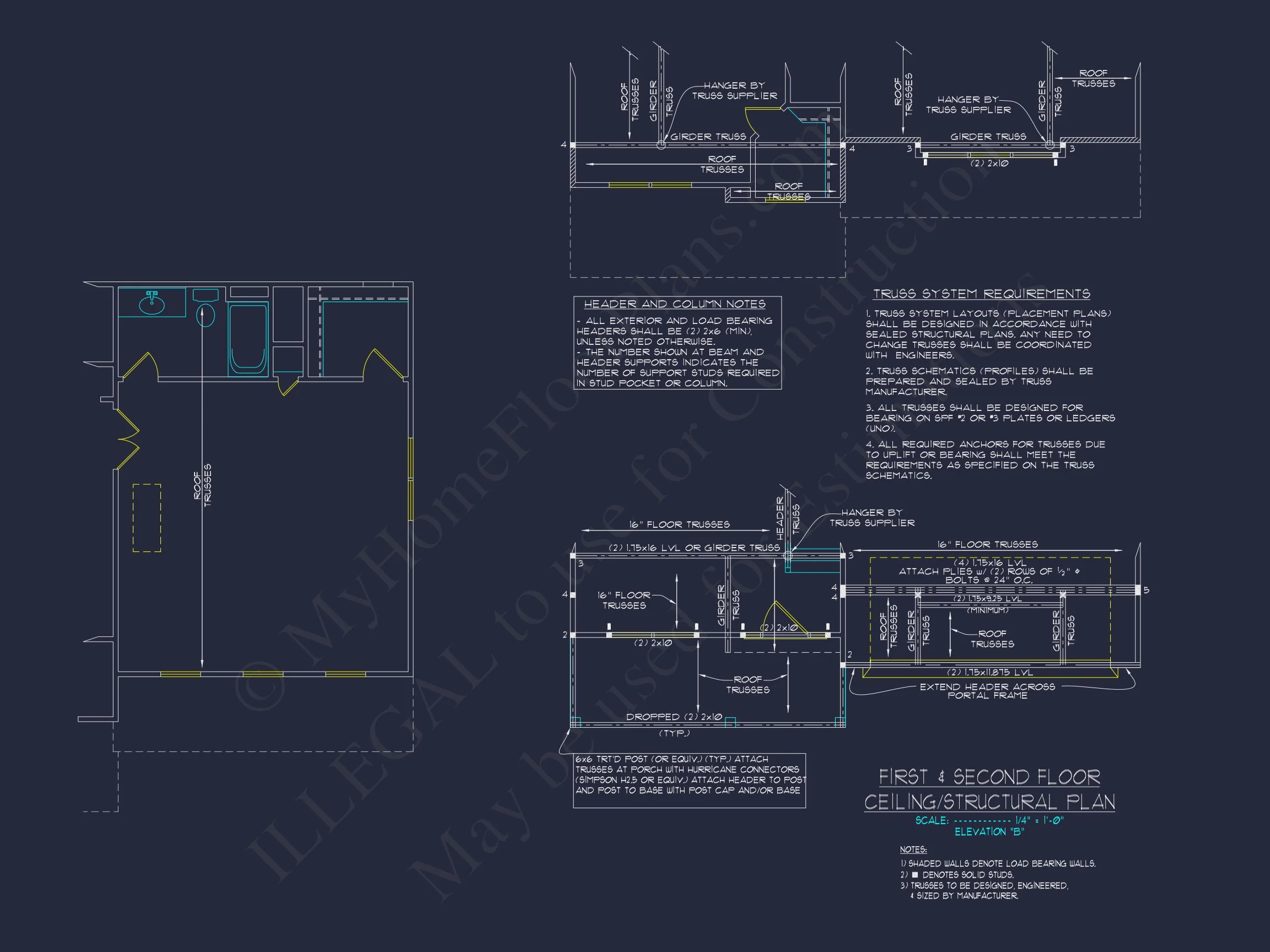 12-2138 HOUSE PLAN - Colonial Revival House Plan With 2-Story Floor Plan Design 15 Colonial Revival house Plan With 2-Story Floor Plan Design