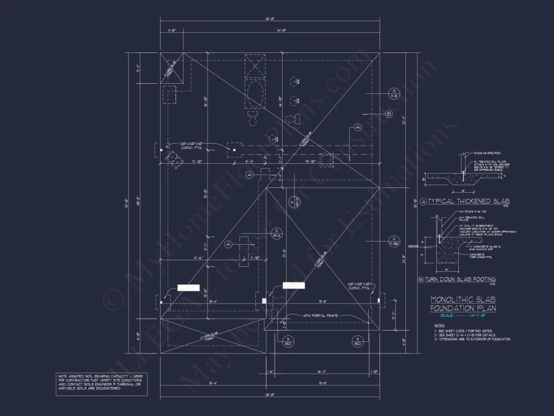 Colonial Revival house Plan with 2-Story Floor Plan Design
