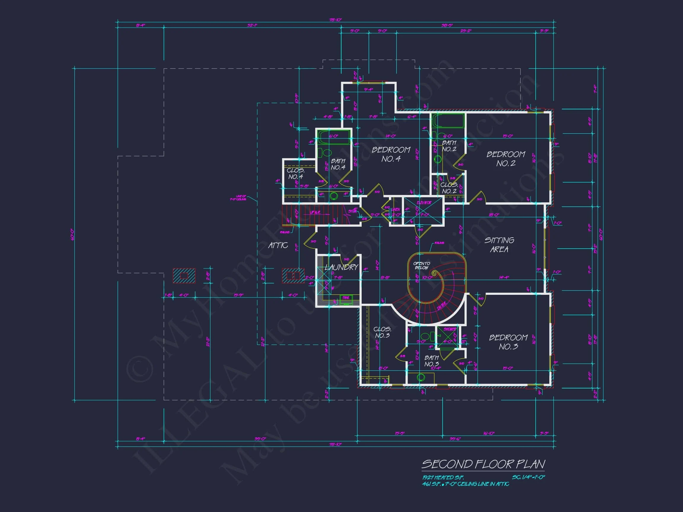 12-2075 HOUSE PLAN - Elegant House Floor Plan Blueprint with French Country Designs 9 Elegant house Floor Plan Blueprint with French Country Designs