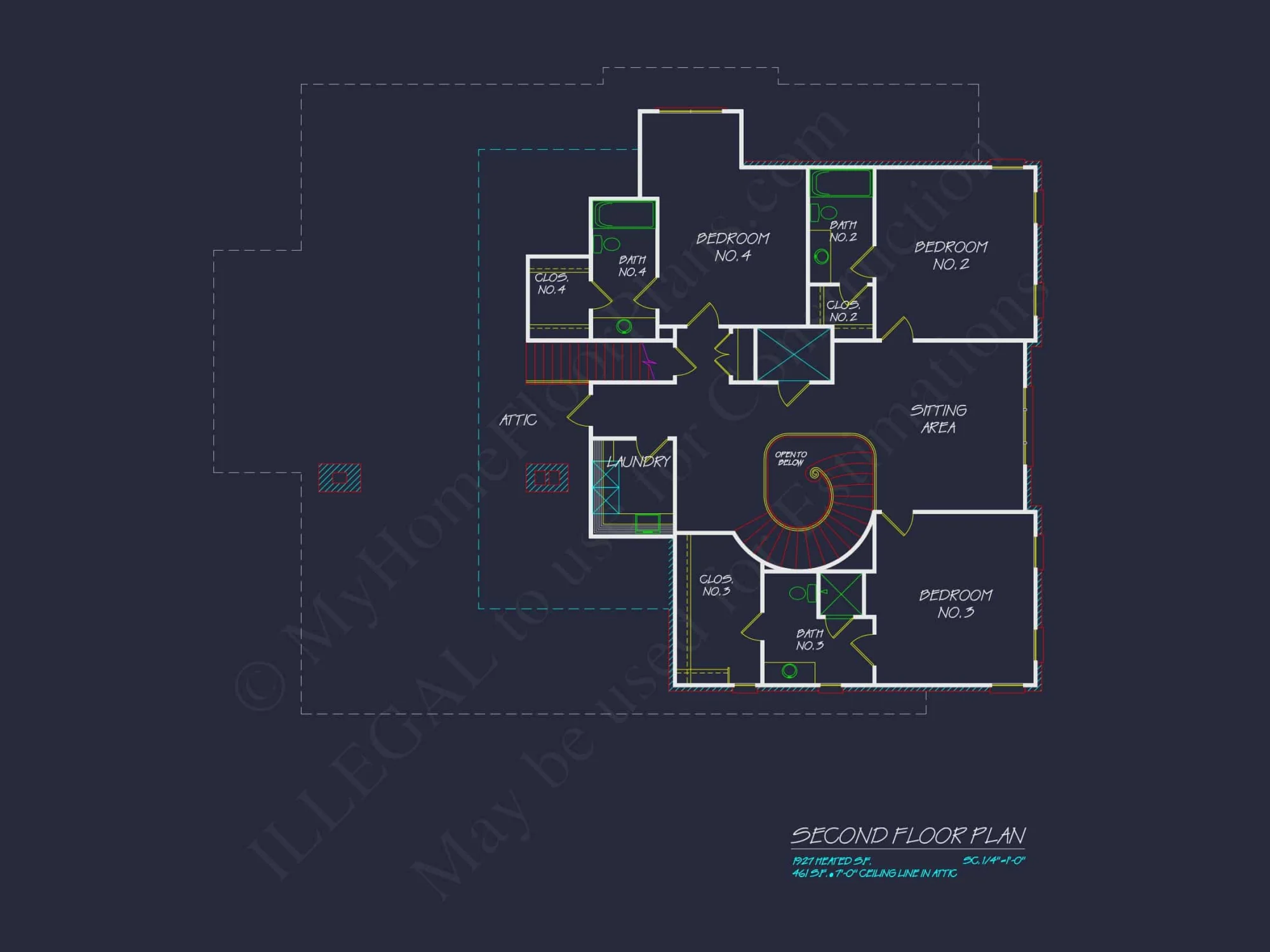 Elegant house Floor Plan Blueprint with French Country Designs