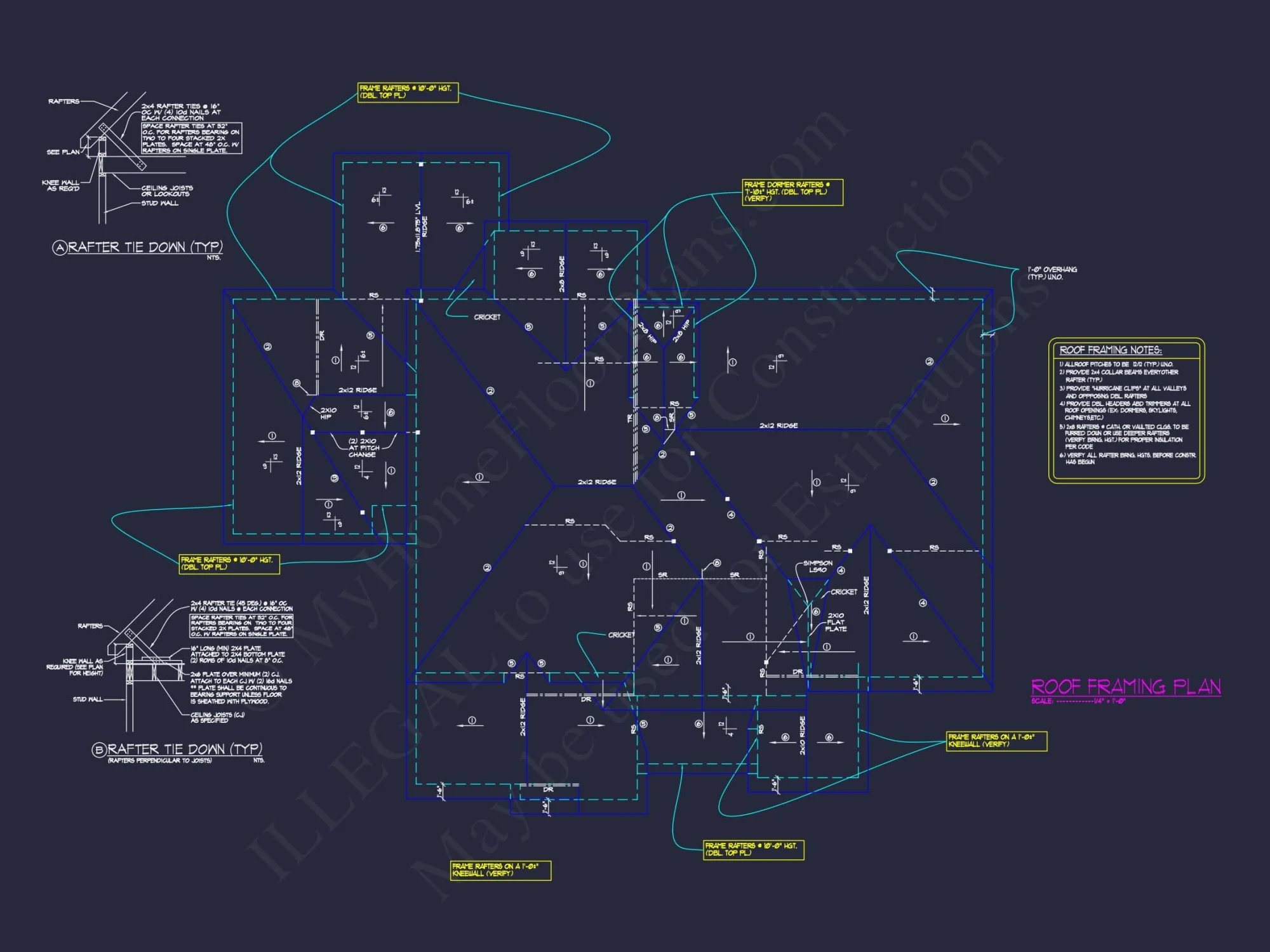 Elegant 5-Bedroom house Plan with CAD Blueprints & Modern Design