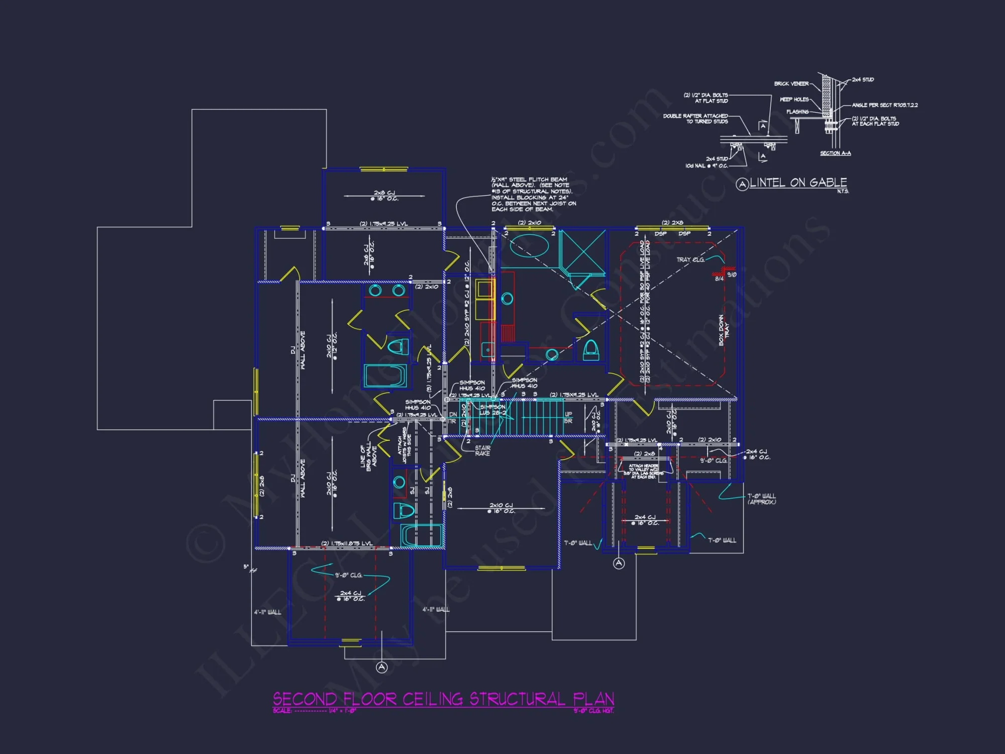 Elegant 5-Bedroom house Plan with CAD Blueprints & Modern Design
