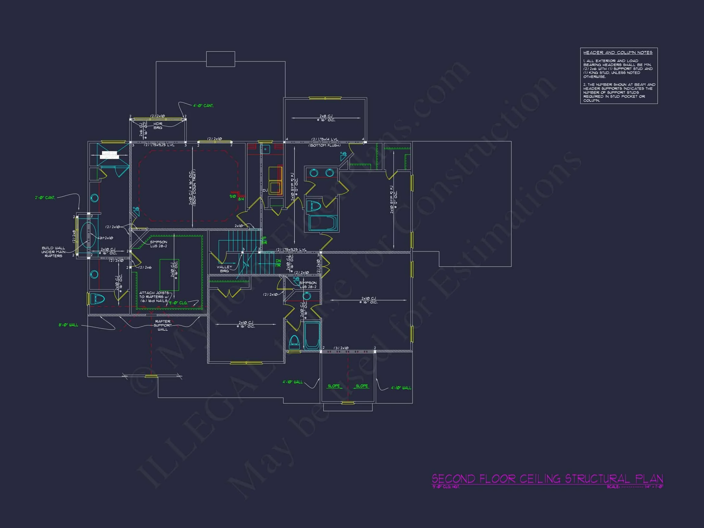 Luxury house Plan with 3 Floors, CAD Blueprints & Modern Design
