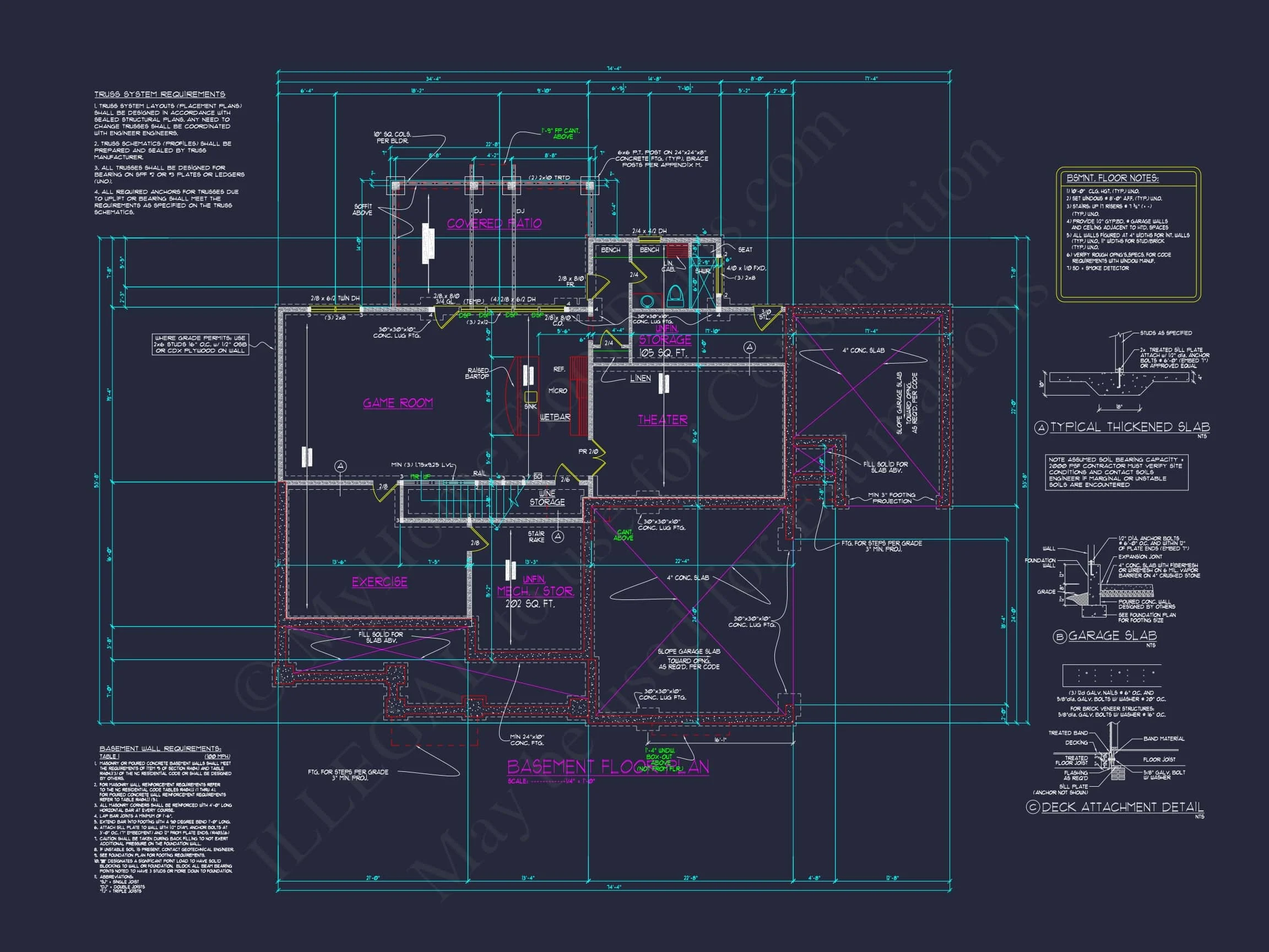 Luxury house Plan with 3 Floors, CAD Blueprints & Modern Design