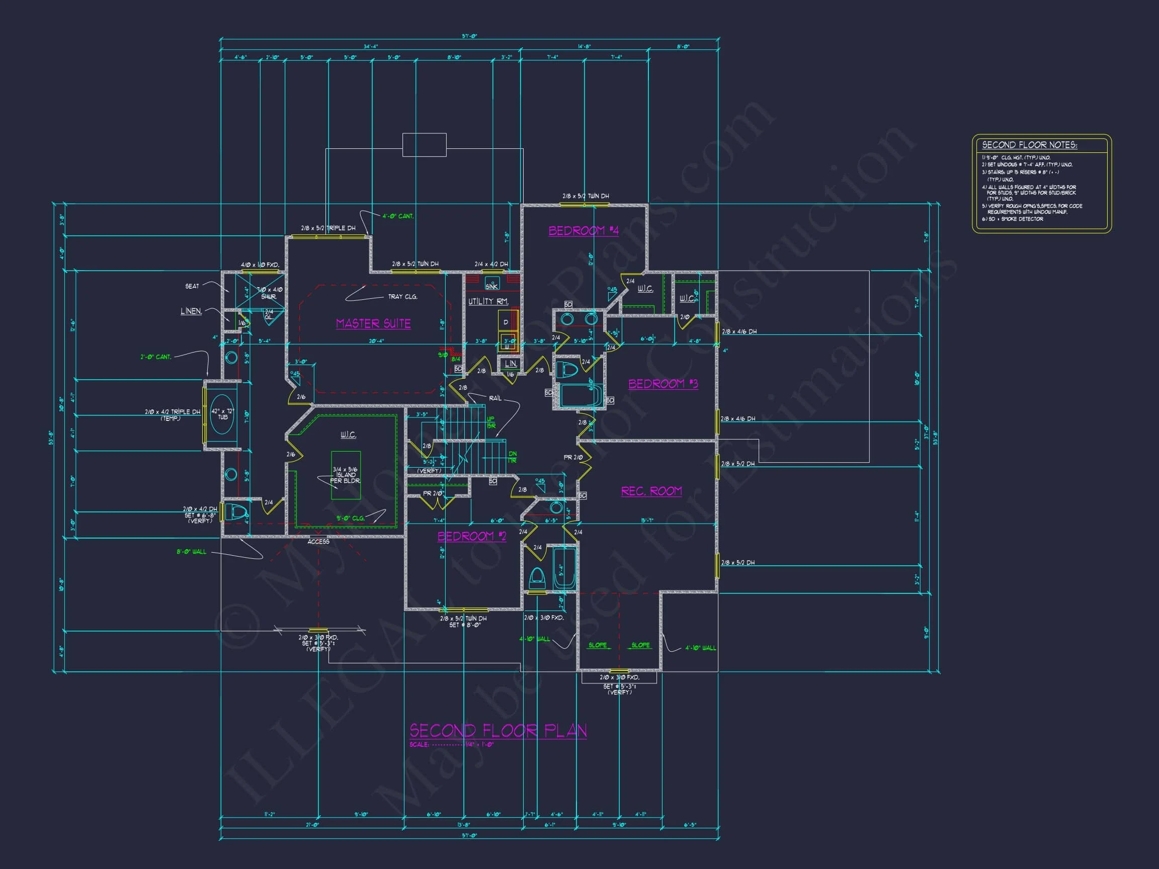 Luxury house Plan with 3 Floors, CAD Blueprints & Modern Design