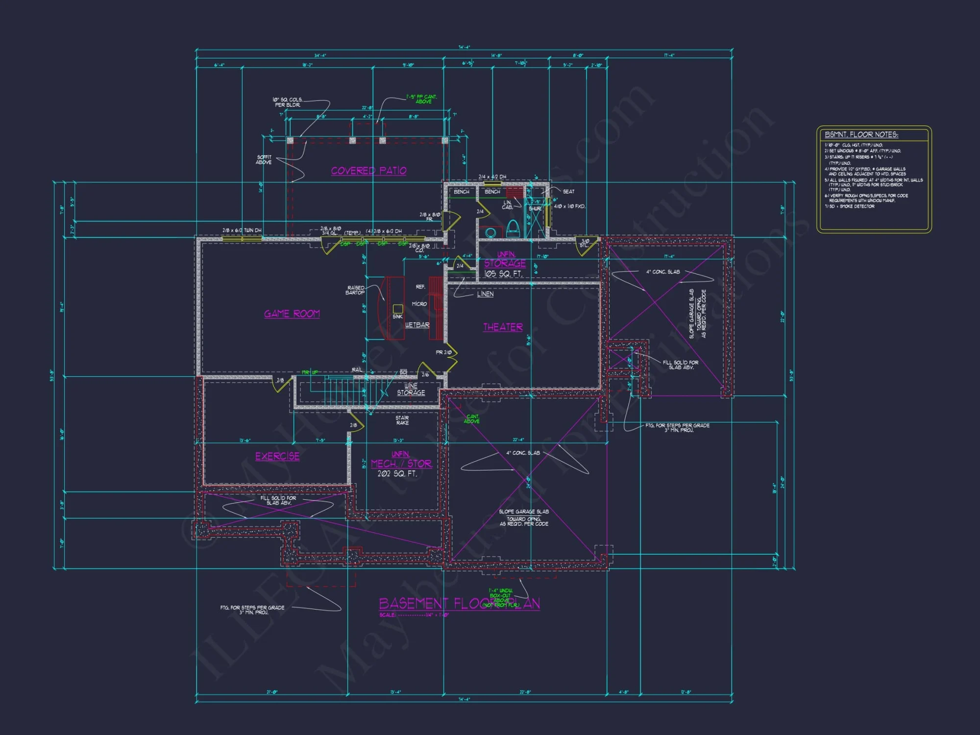 Luxury house Plan with 3 Floors, CAD Blueprints & Modern Design
