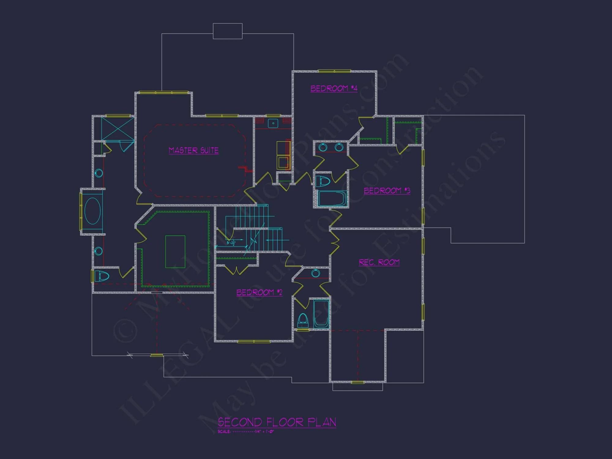 Luxury house Plan with 3 Floors, CAD Blueprints & Modern Design