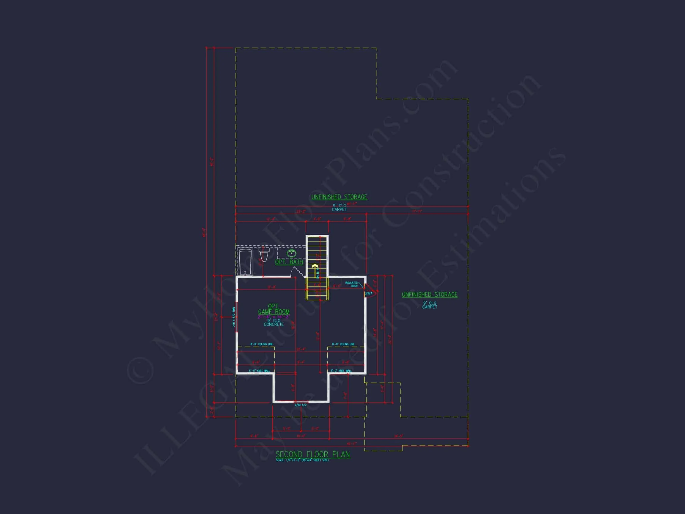 Traditional house Plan with CAD Designs, Fireplace & Porches