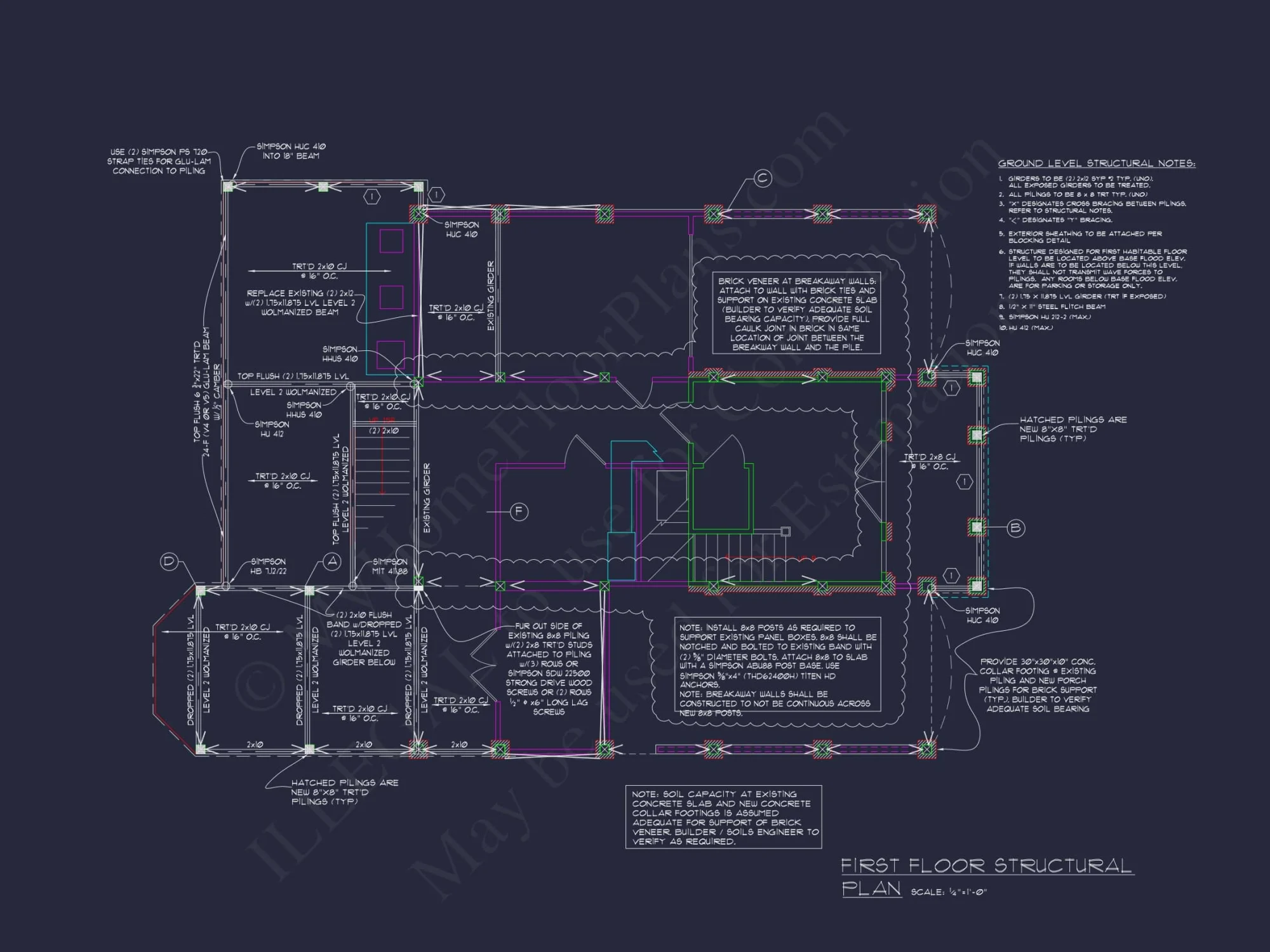 Luxury house Plan with 3 Floors, Modern Designs & Coastal Views