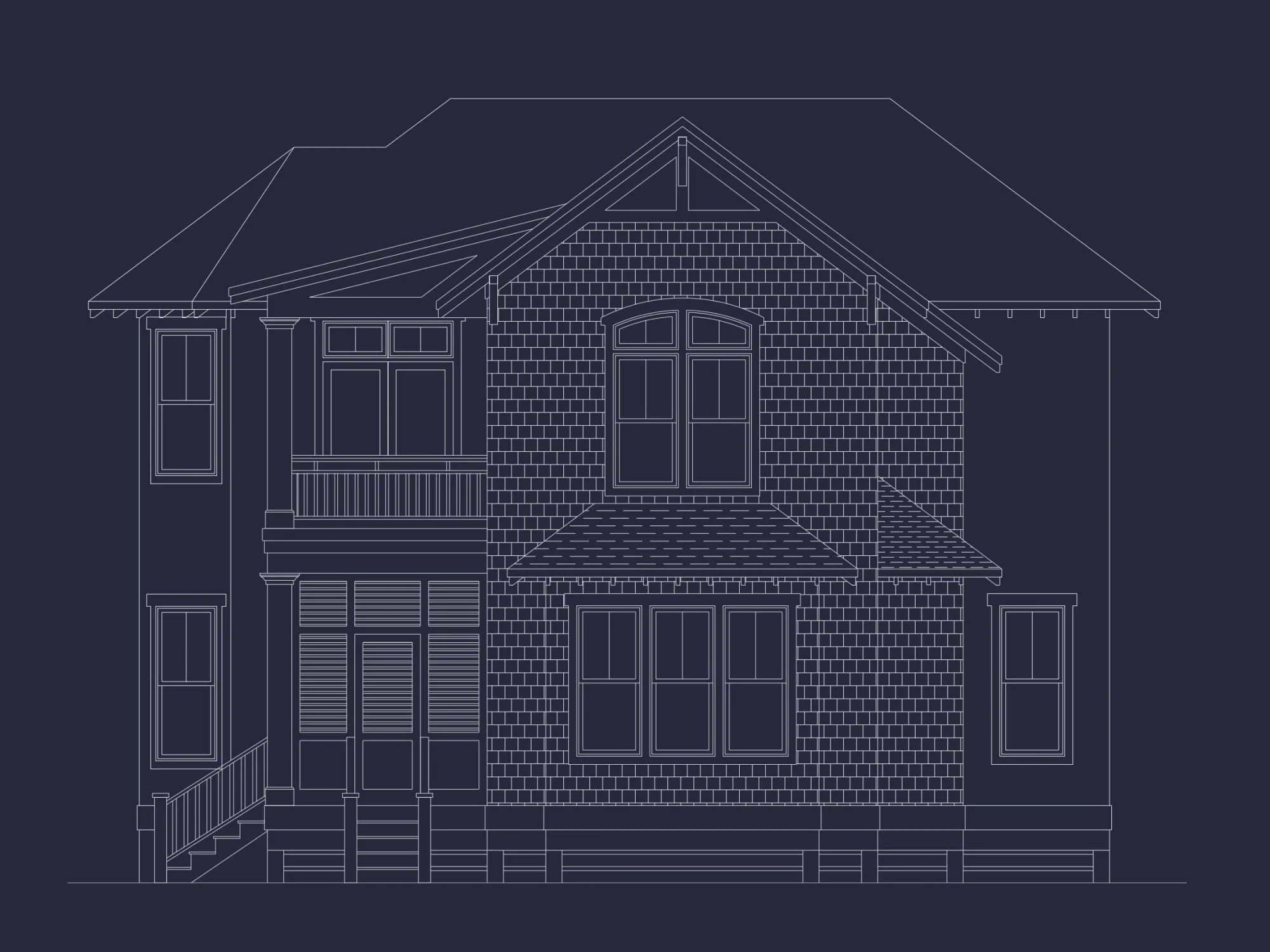 Charming house Floor Plan: Coastal Blueprint with 2 Floors