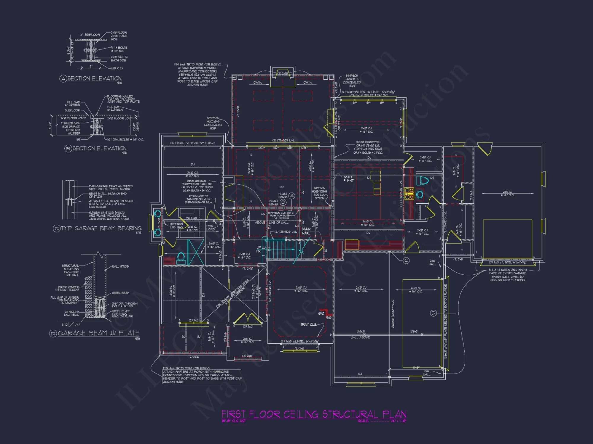 Luxury house Floor Plan with 5 Bedrooms and CAD Designs