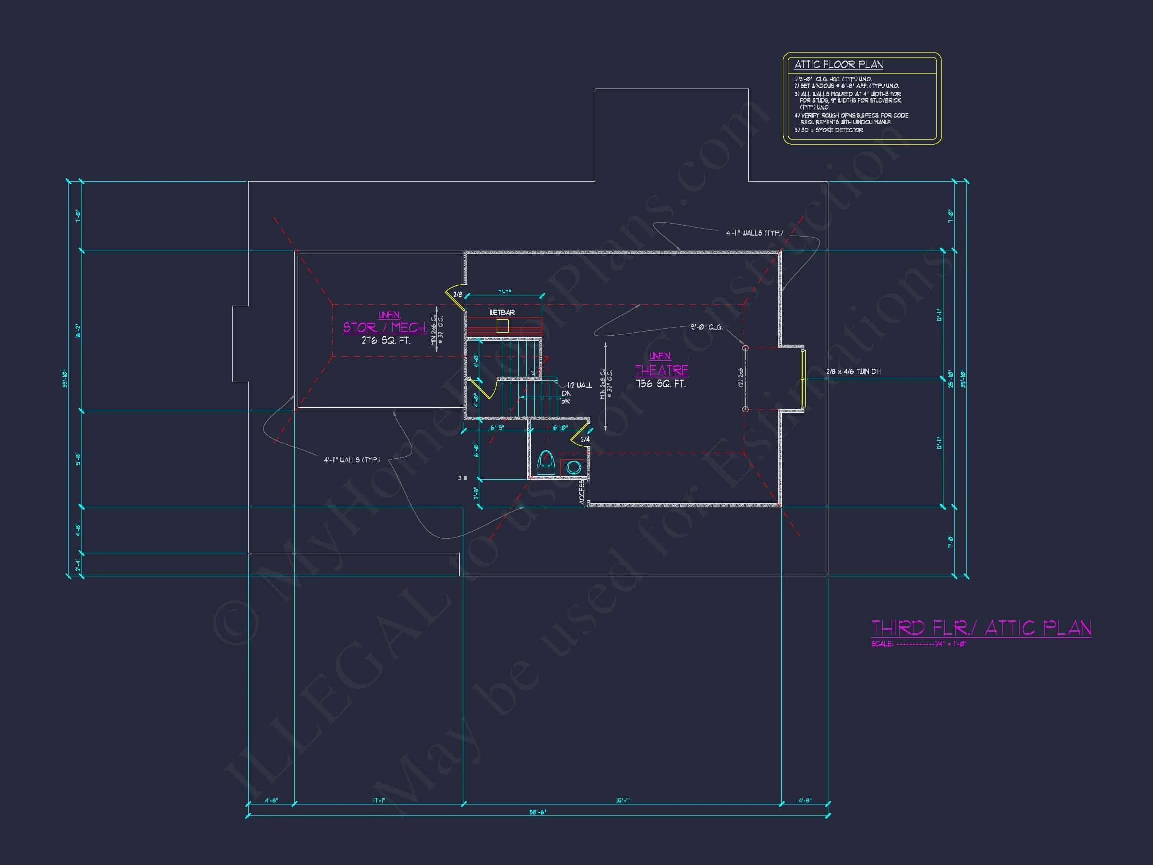 11-1797 HOUSE PLAN - Luxury House Floor Plan with 5 Bedrooms and CAD Designs 14 Luxury house Floor Plan with 5 Bedrooms and CAD Designs