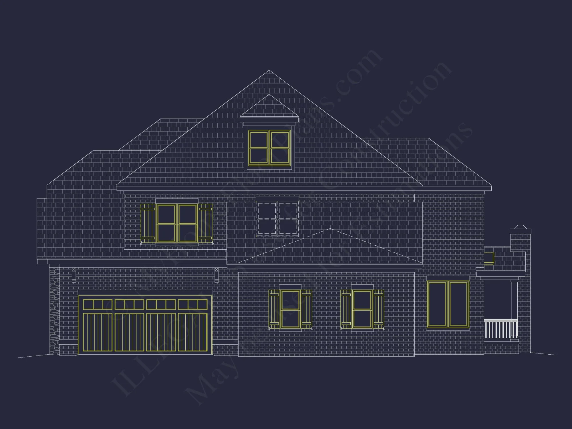 Luxury house Floor Plan with 5 Bedrooms and CAD Designs