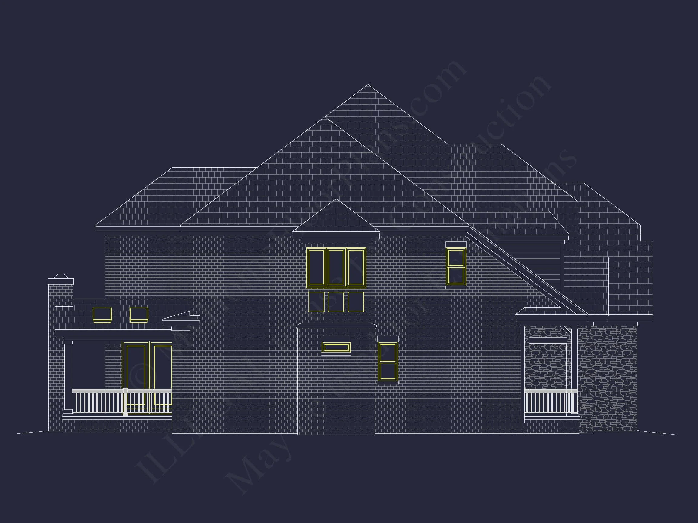 11-1797 HOUSE PLAN - Luxury House Floor Plan with 5 Bedrooms and CAD Designs 4 Luxury house Floor Plan with 5 Bedrooms and CAD Designs