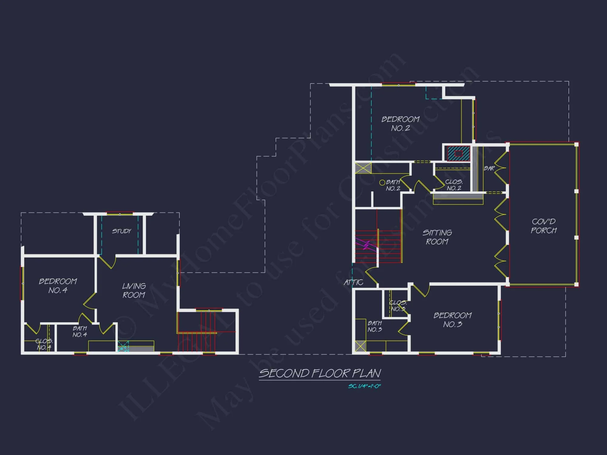 Stunning 2-Story house Plan with Detailed CAD Blueprint Designs