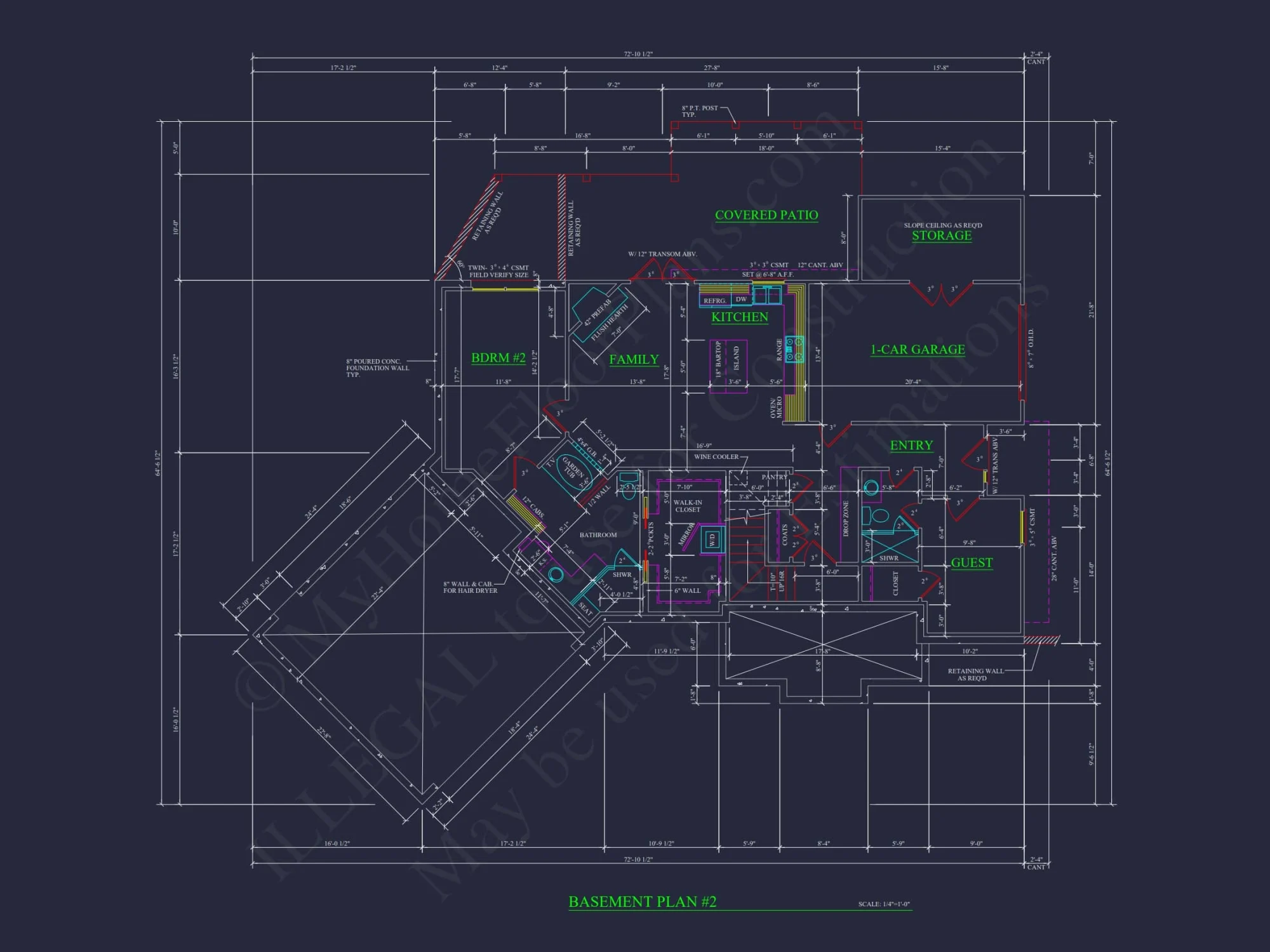Spacious 5-Bedroom house Plan with Modern Floor Design & CAD Blueprint