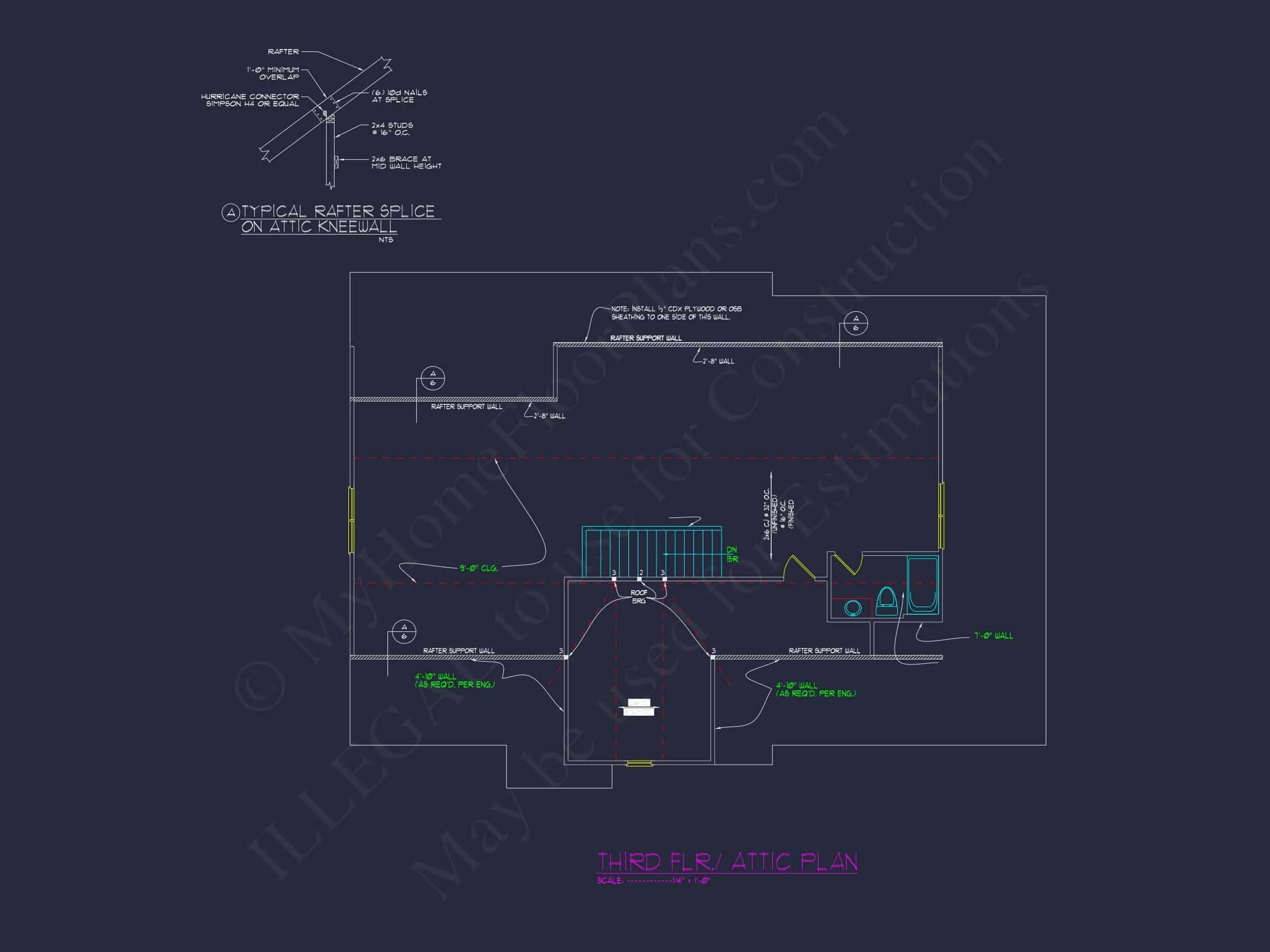11-1540 HOUSE PLAN - Versatile House Floor Plan with 3 Story CAD Architecture Design 13 Versatile house Floor Plan with 3 Story CAD Architecture Design