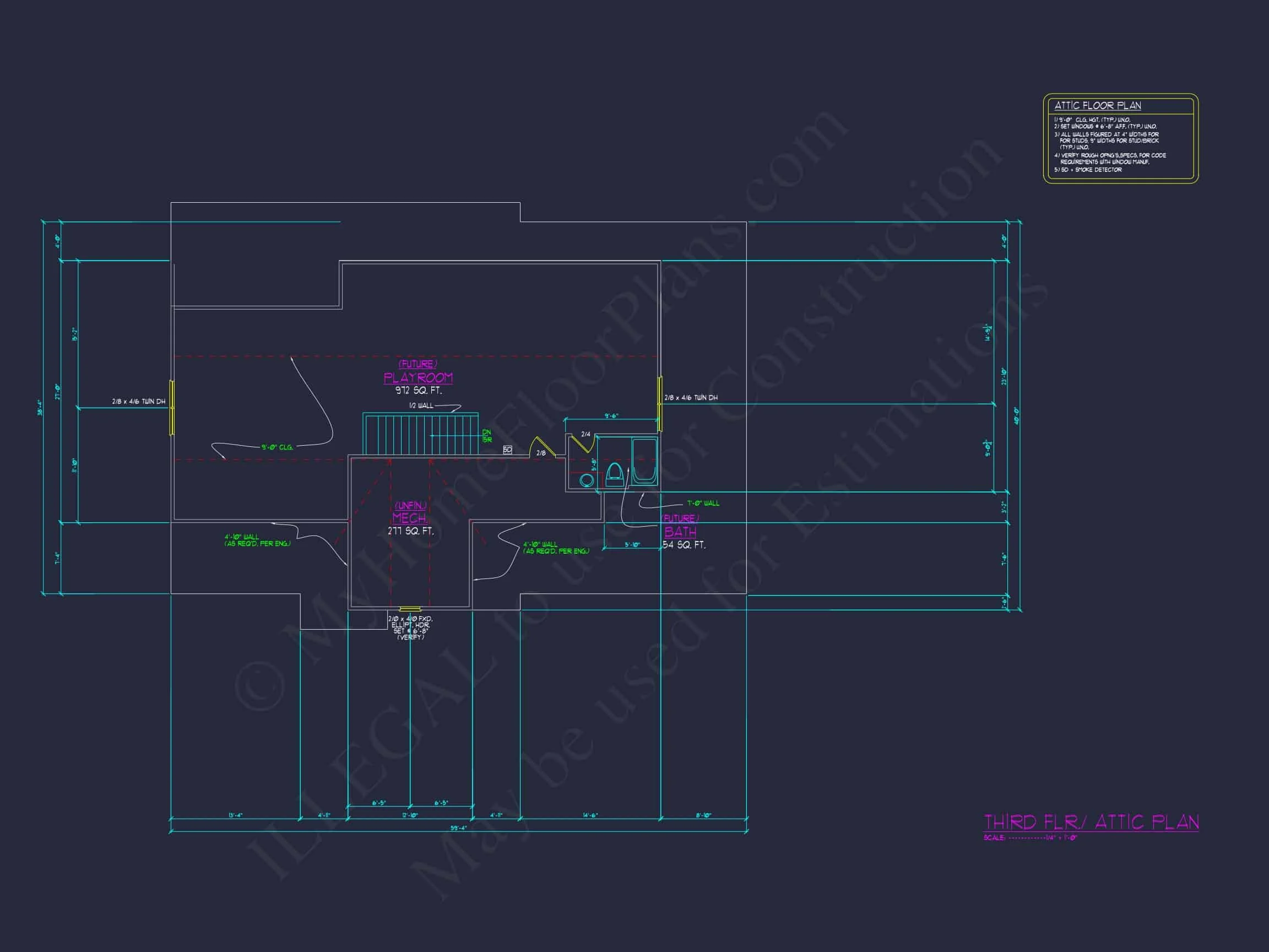 11-1540 HOUSE PLAN - Versatile House Floor Plan with 3 Story CAD Architecture Design 9 Versatile house Floor Plan with 3 Story CAD Architecture Design