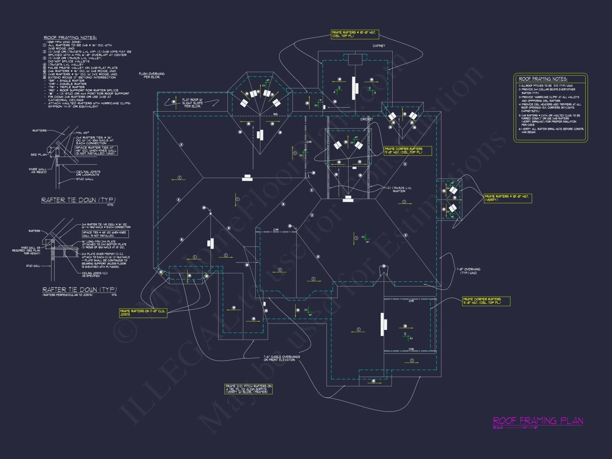 Modern Suburban Floor Plan with Detailed CAD Designs
