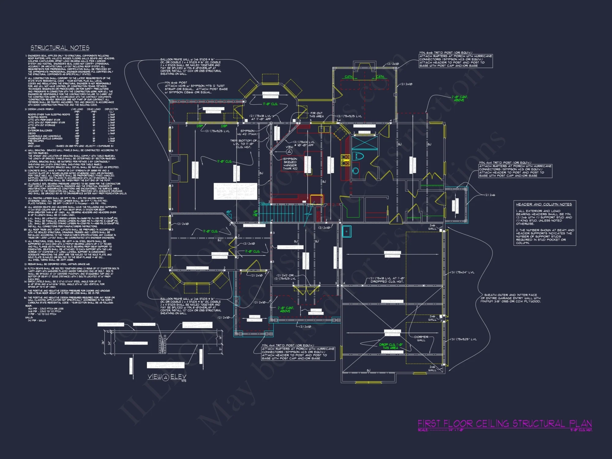 Modern Suburban Floor Plan with Detailed CAD Designs