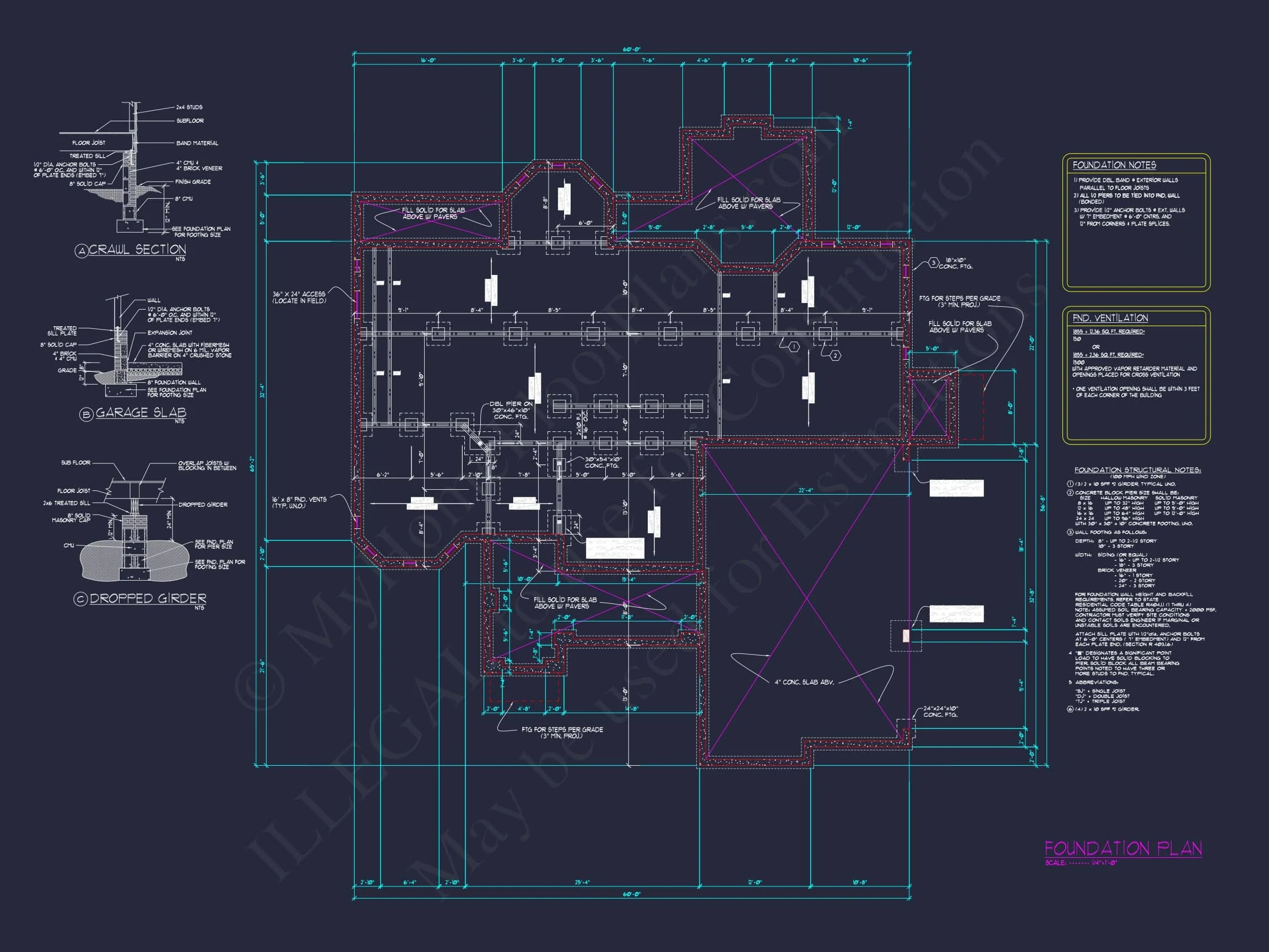 11-1322 HOUSE PLAN - Modern Suburban Floor Plan with Detailed CAD Designs 10 Modern Suburban Floor Plan with Detailed CAD Designs