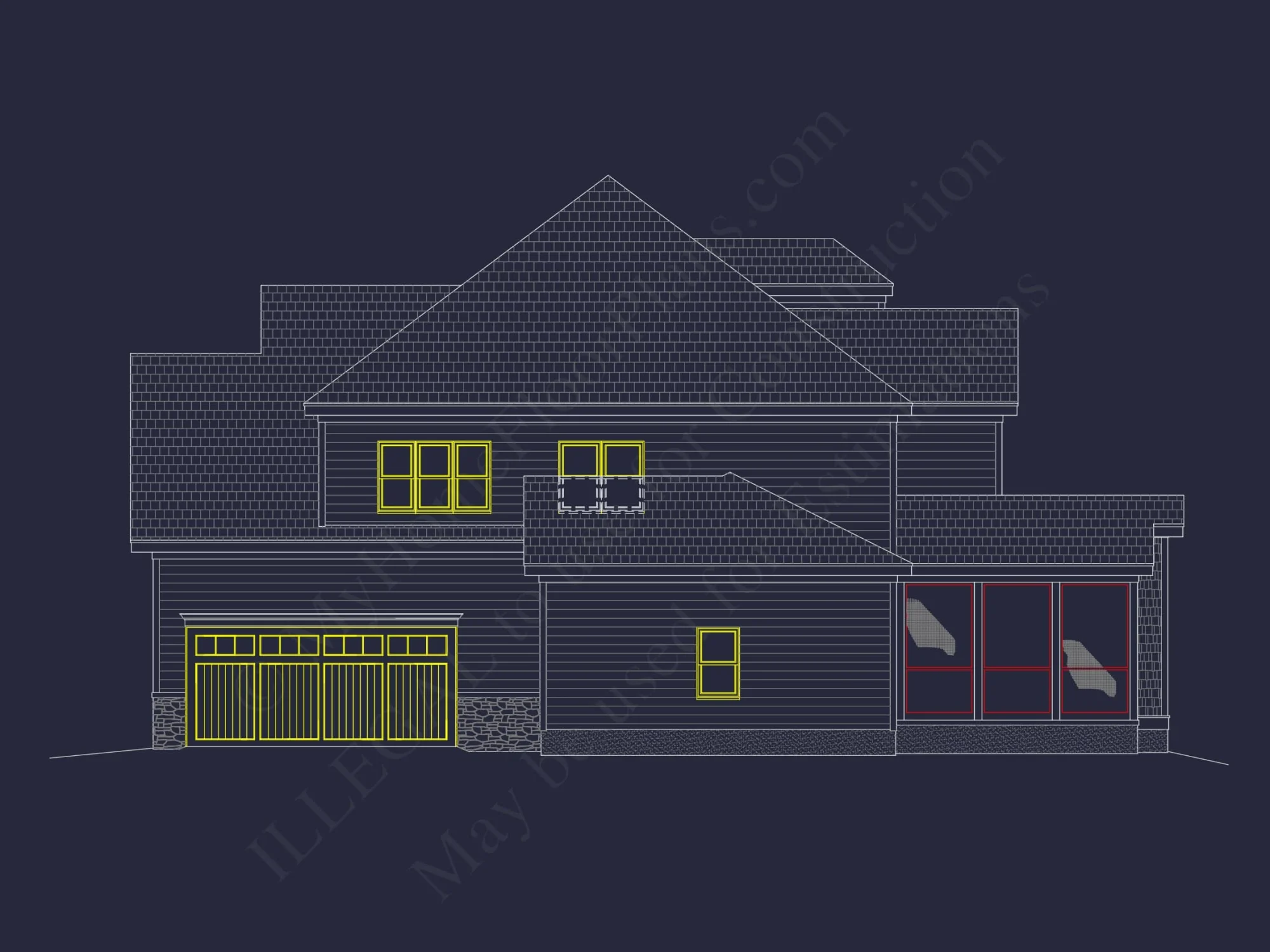 Elegant house Plan with CAD Designs