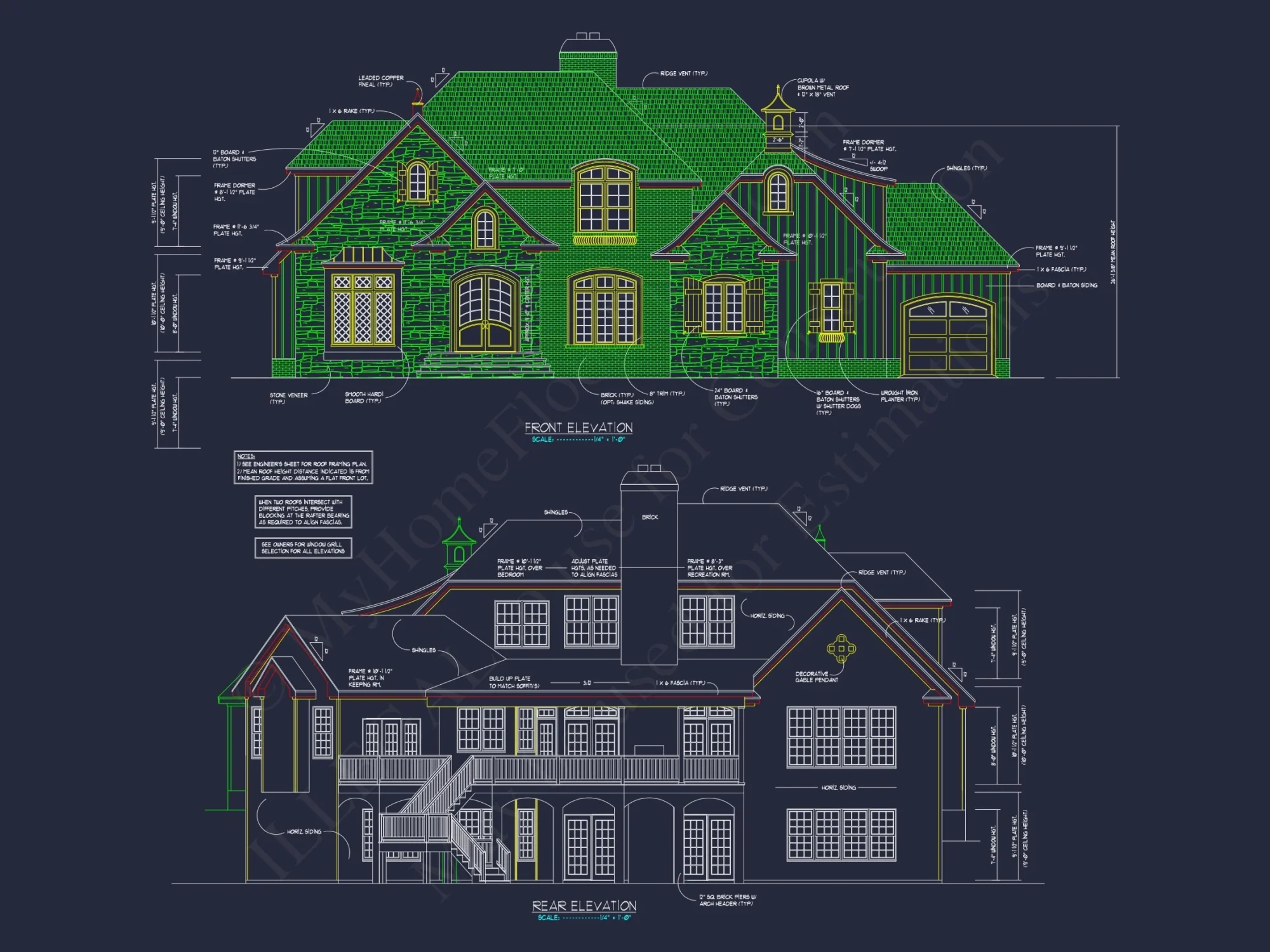 Modern house Plan with Detailed CAD Architecture Designs