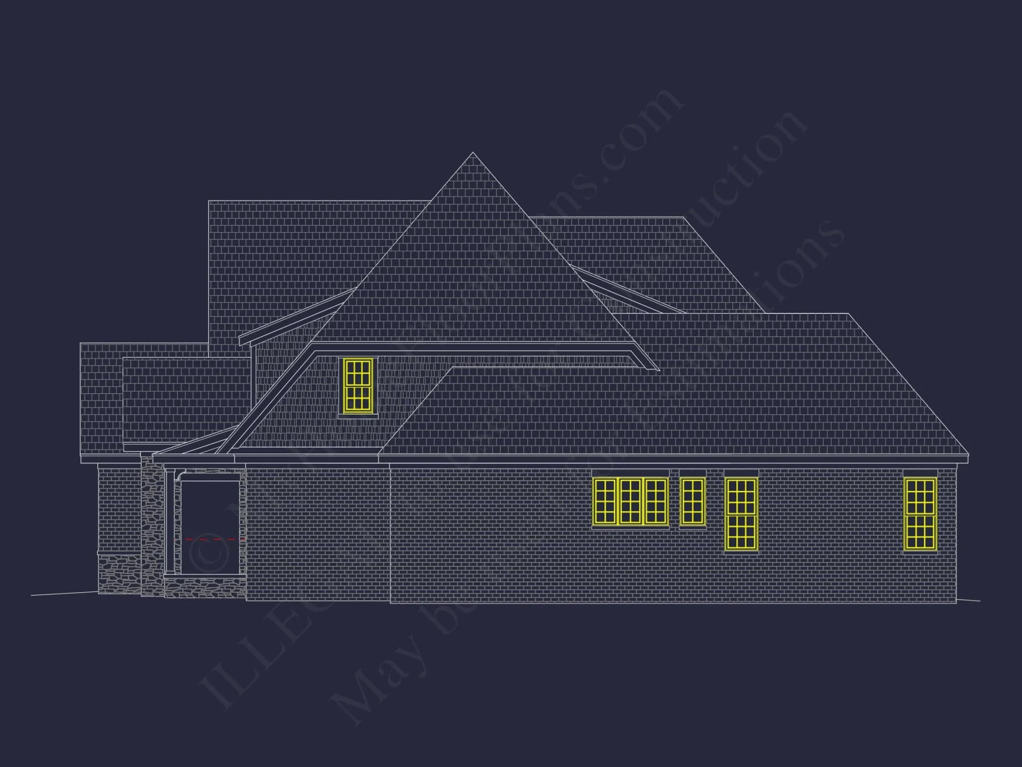 Elegant house Plan with Spacious Floor Plan, Blueprint, and CAD Designs