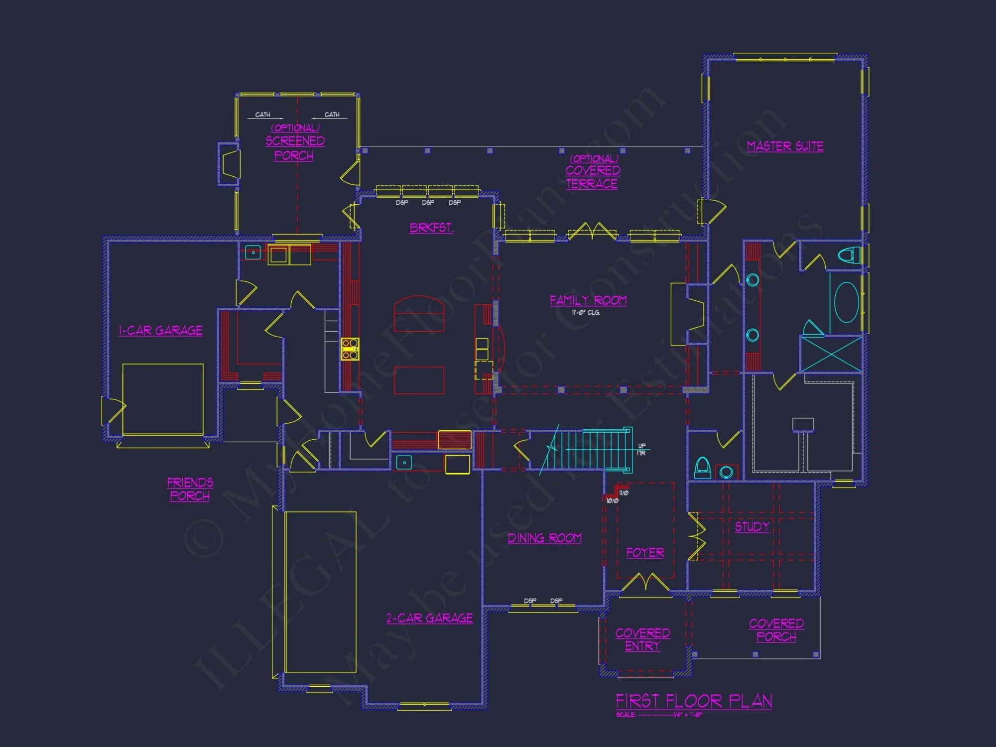 Elegant house Plan with Spacious Floor Plan, Blueprint, and CAD Designs