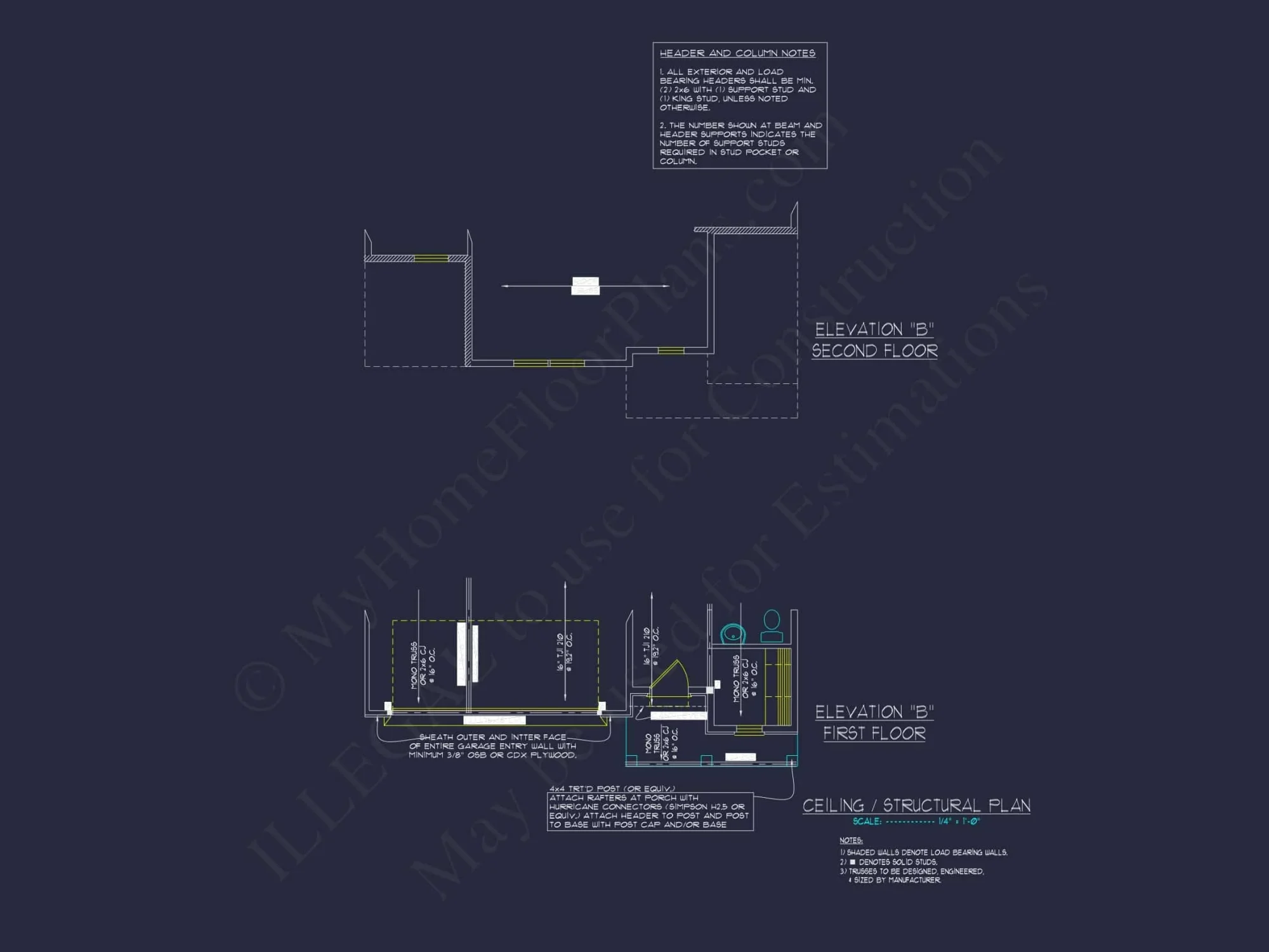Craftsman house Design with 4 Bedrooms