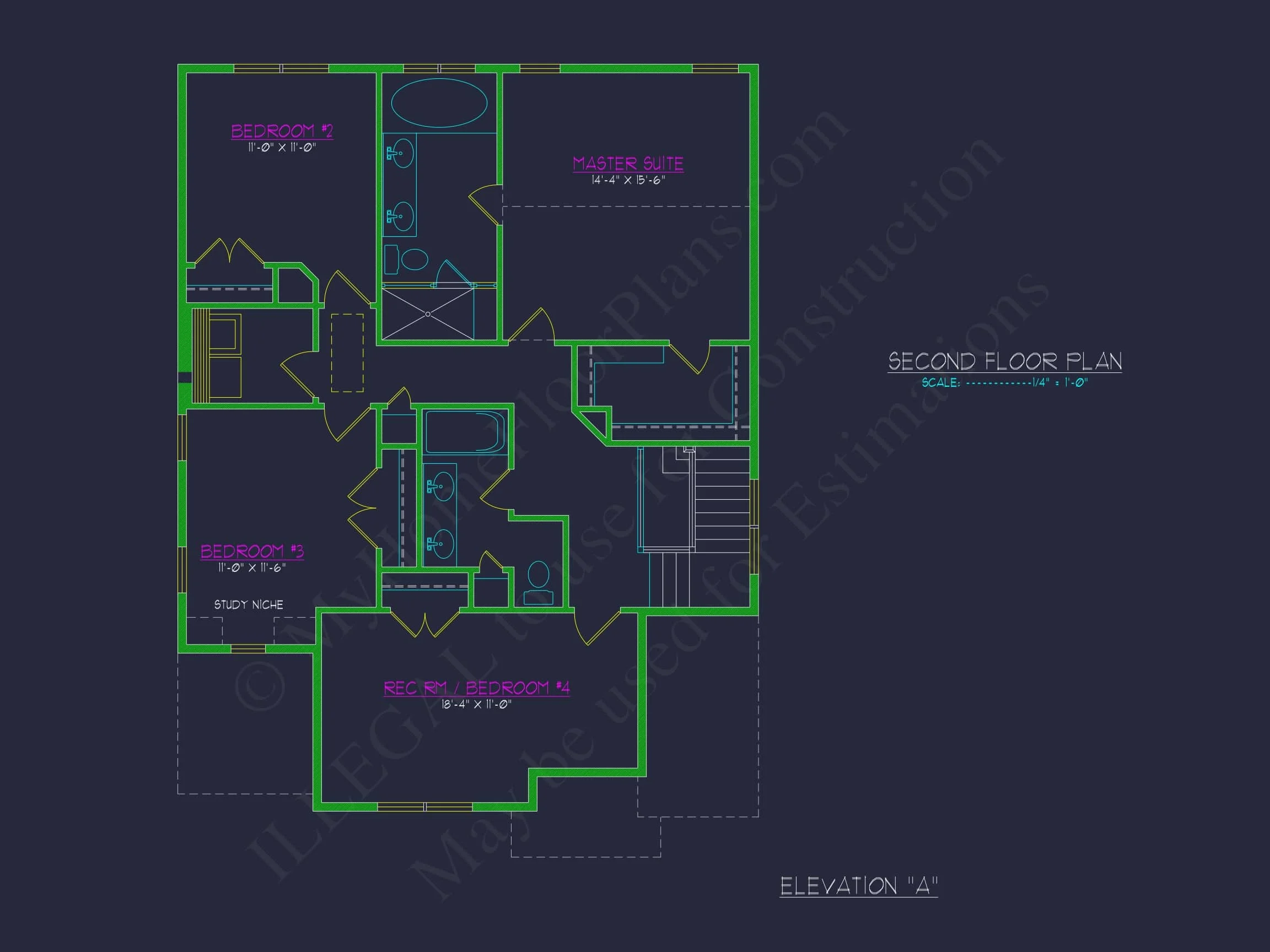 Craftsman house Design with 4 Bedrooms