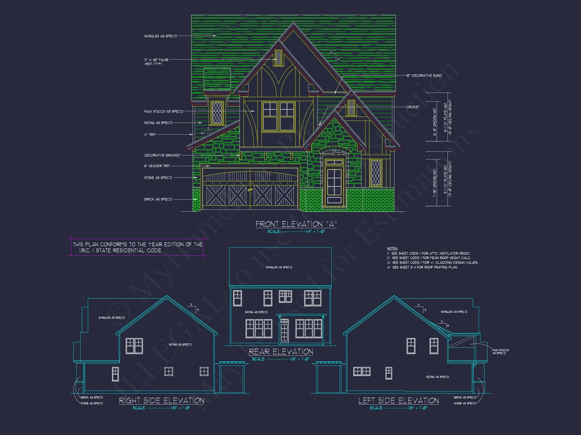 Craftsman house Design with 4 Bedrooms