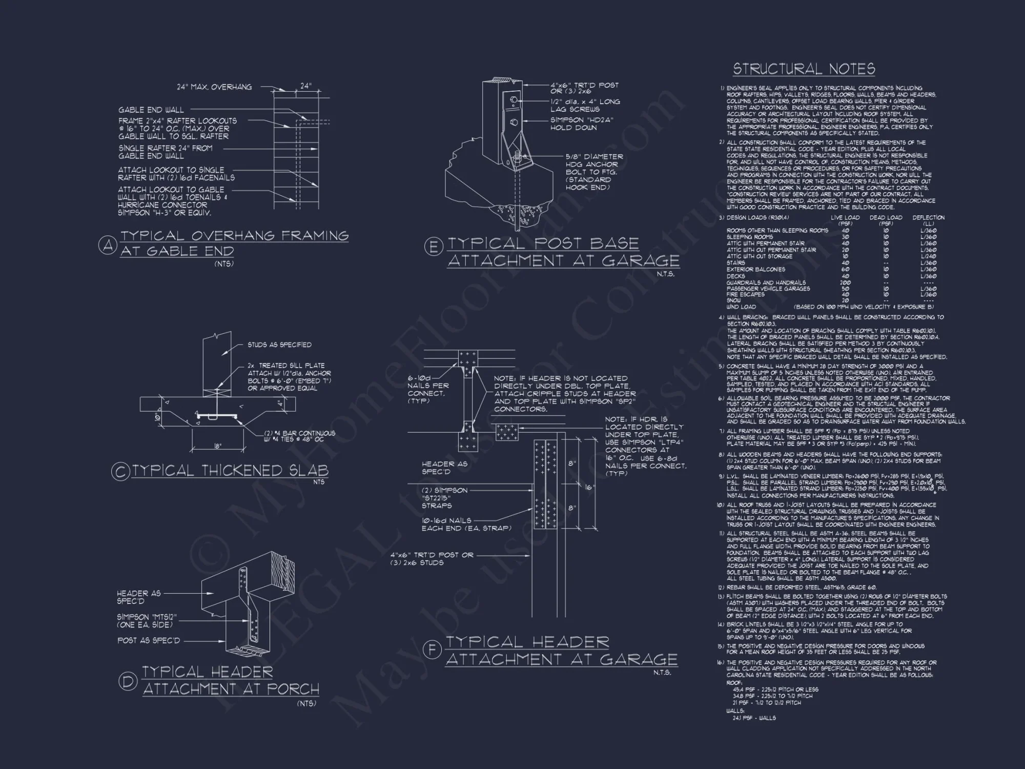Beach house Plan: Architectural CAD Floor Plans & Designs