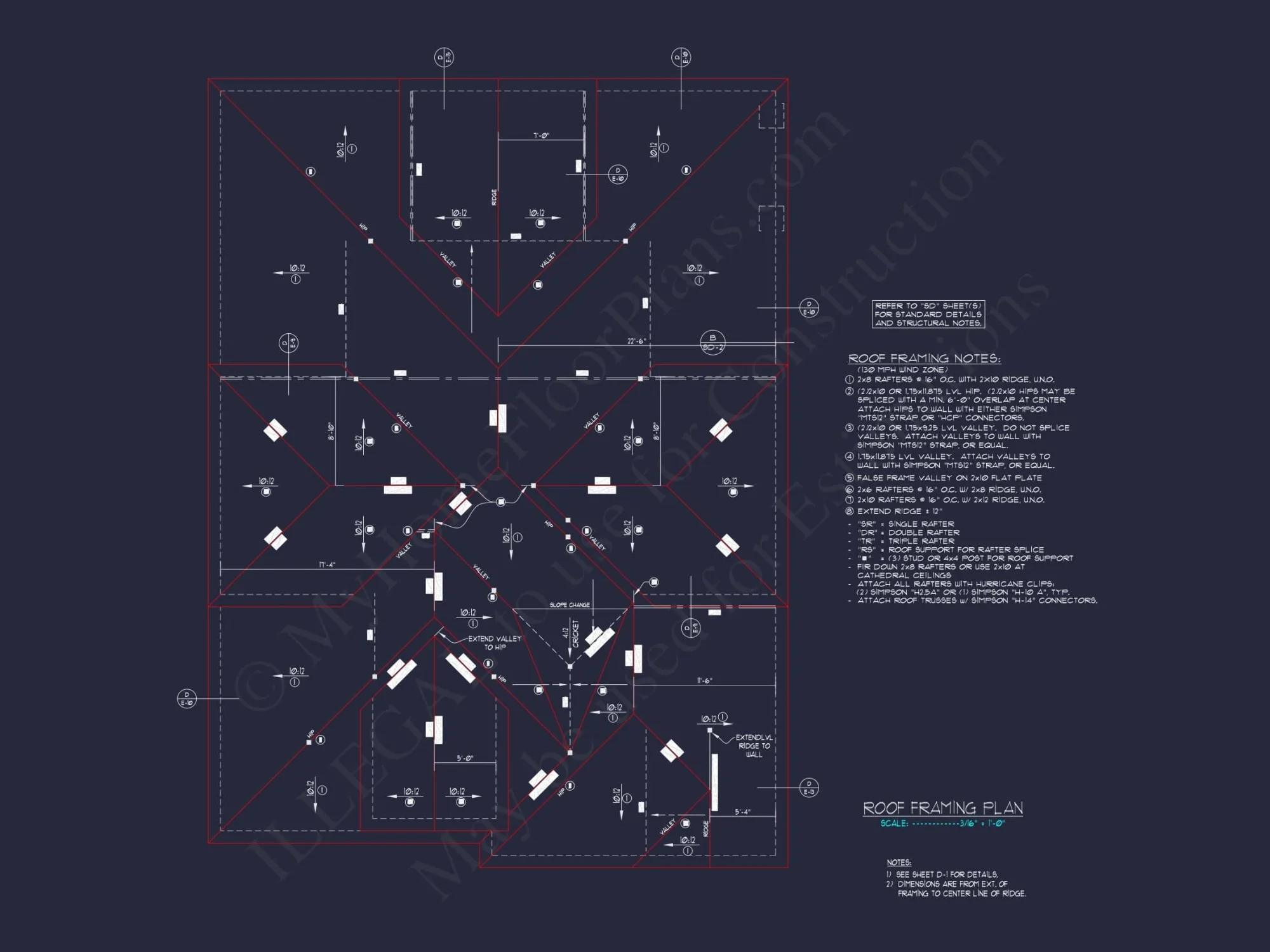 Beach house Plan: Architectural CAD Floor Plans & Designs