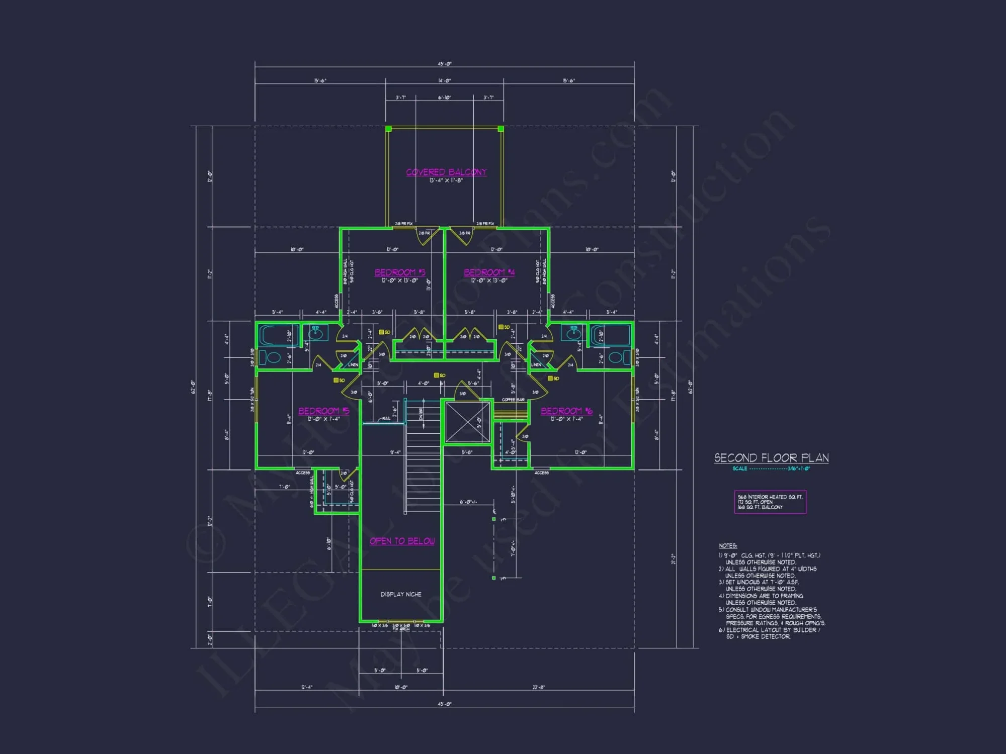 Beach house Plan: Architectural CAD Floor Plans & Designs