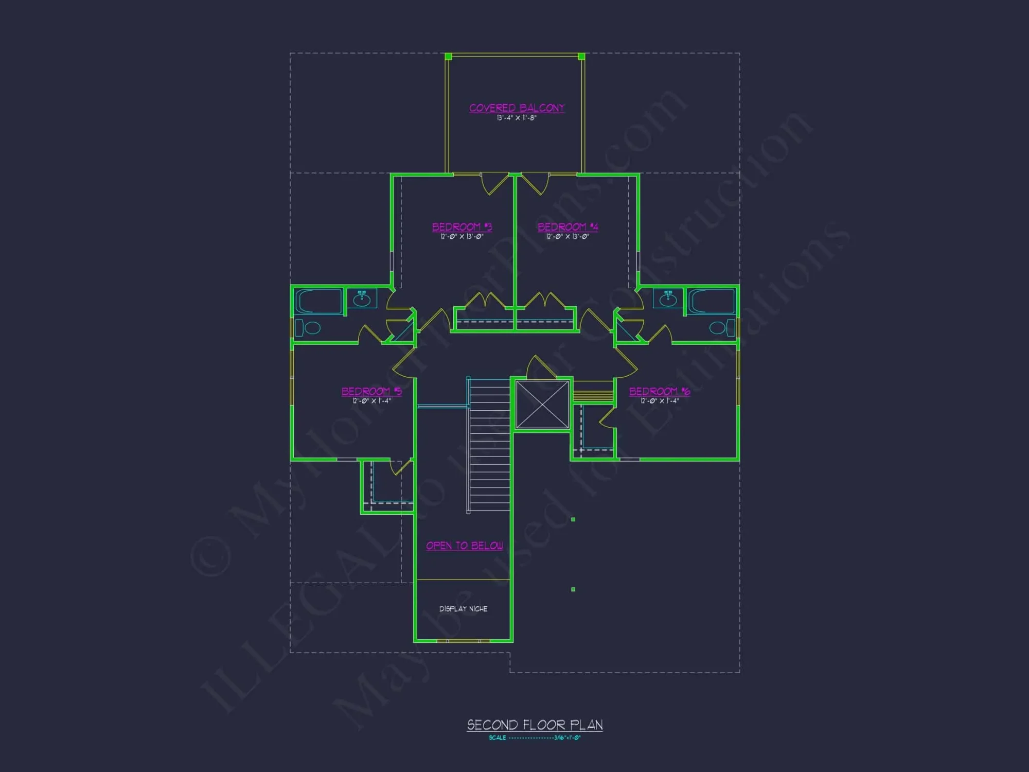 Beach house Plan: Architectural CAD Floor Plans & Designs